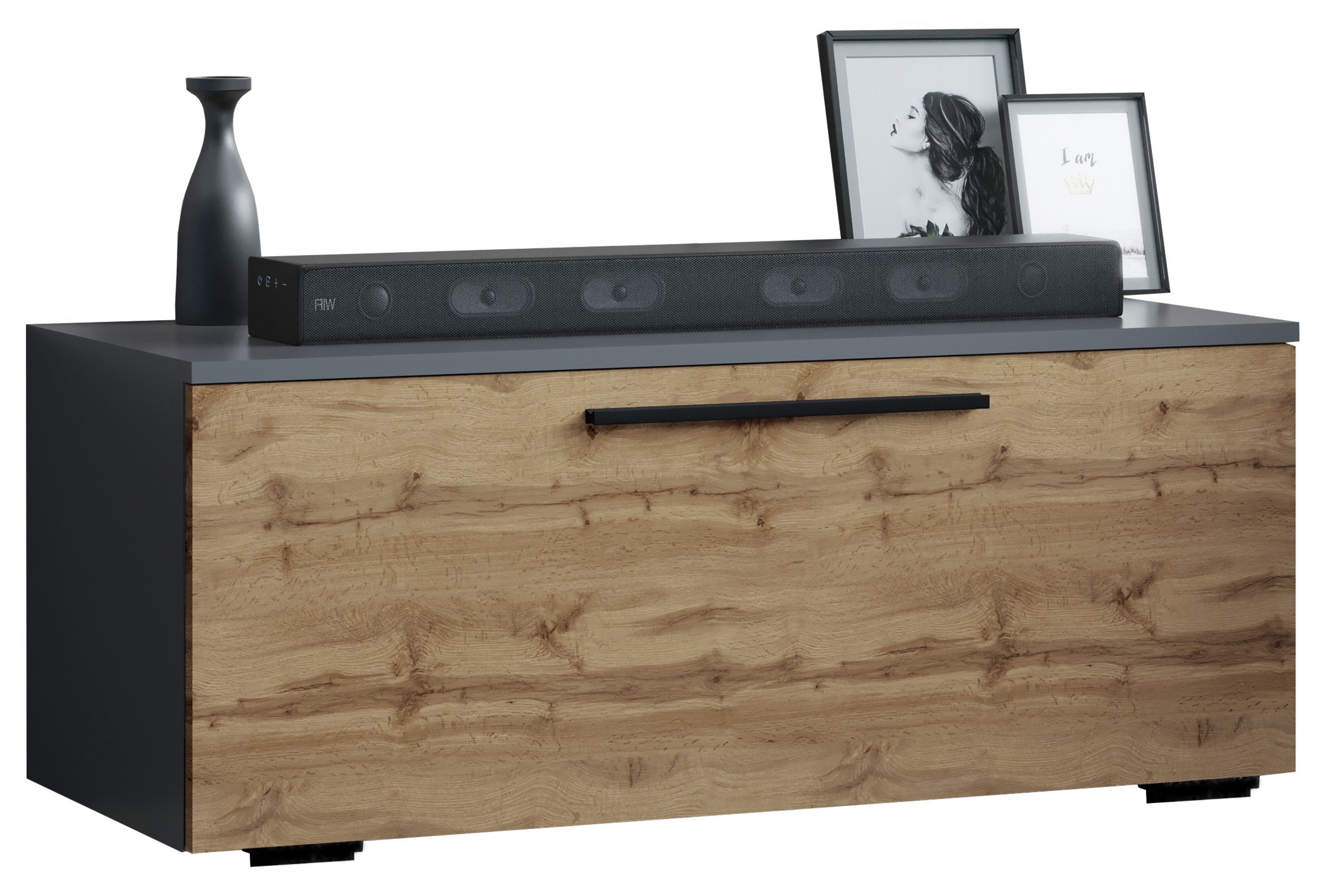 VCM TV-Board Holz TV Lowboard Möbel Fernsehschrank Arila S