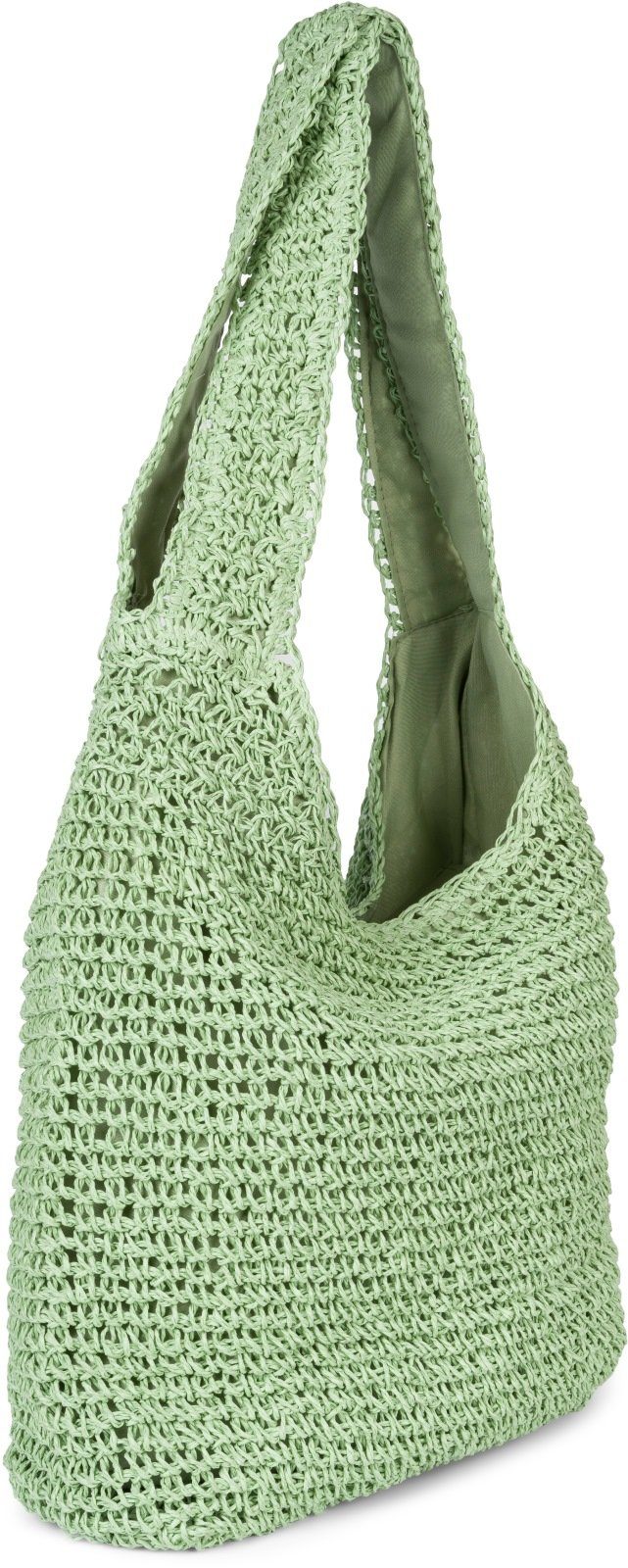 styleBREAKER Beuteltasche Papierstroh Beuteltasche (1-tlg)