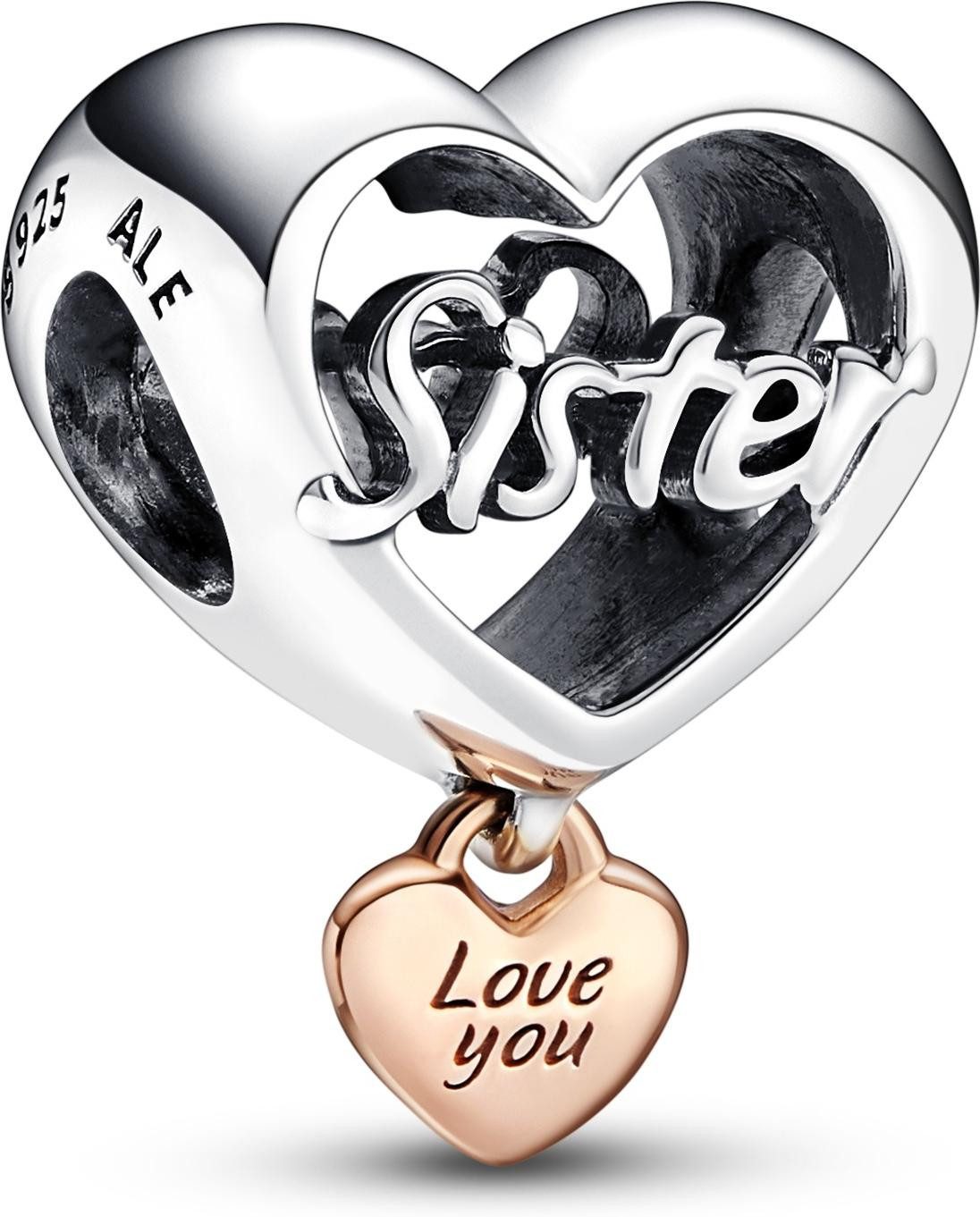 Pandora Kettenanhänger Pandora „Love You Sister“ Herz-Charm 782244C00 Anhän günstig online kaufen