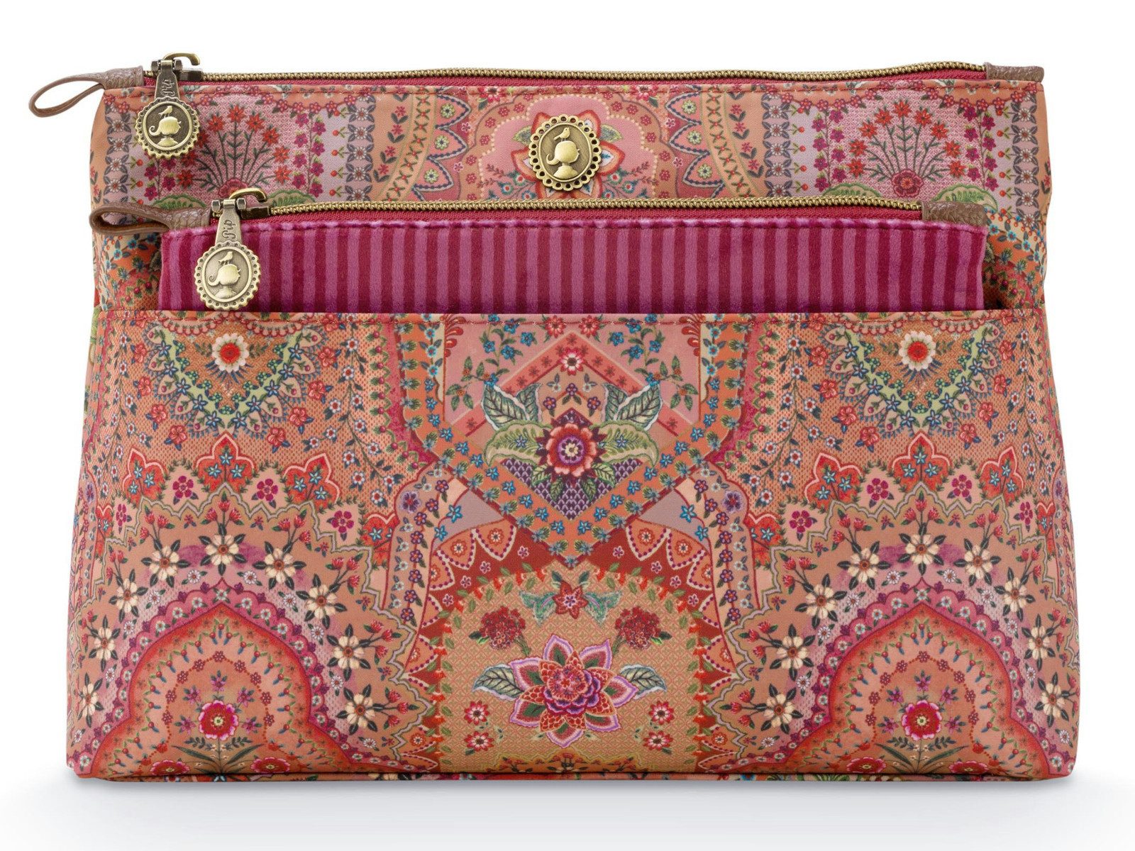 PiP Studio Kosmetiktasche Caryn Kosmetiktasche Combi Jabali rot 26cm
