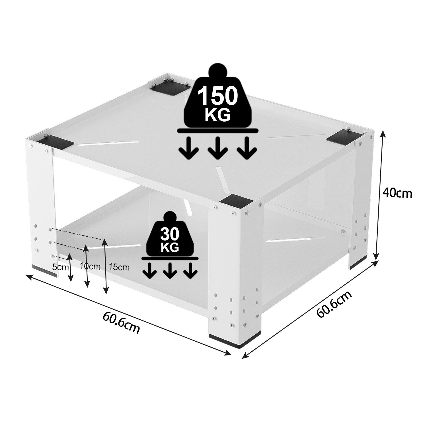 Clanmacy Waschmaschinenumbauschrank Waschmaschinen Untergestell für Trockne günstig online kaufen