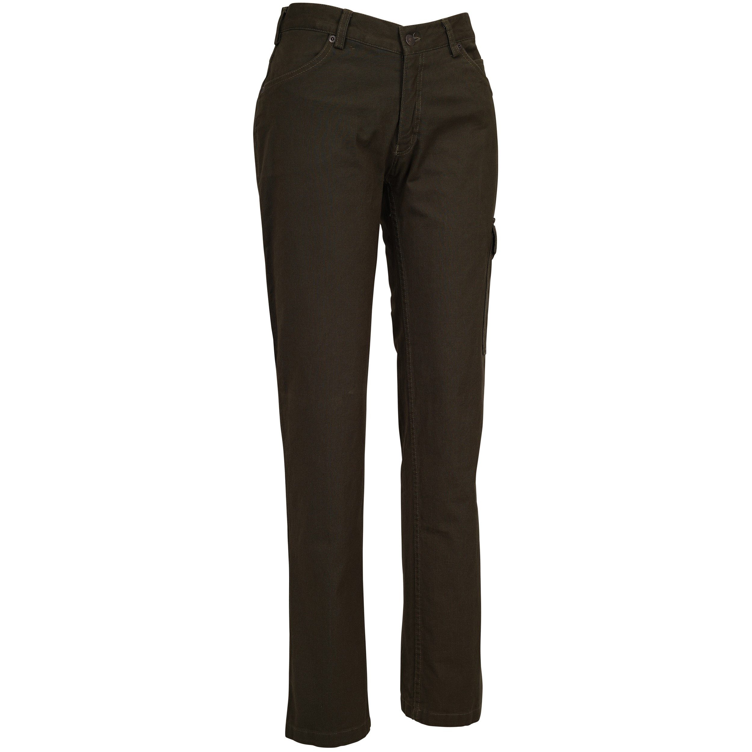 La Chasse® Stretch-Jeans Damen Jagdjeans "Allgäu" Jagdhöse Jägerinnen oliv/grün Damenjeans