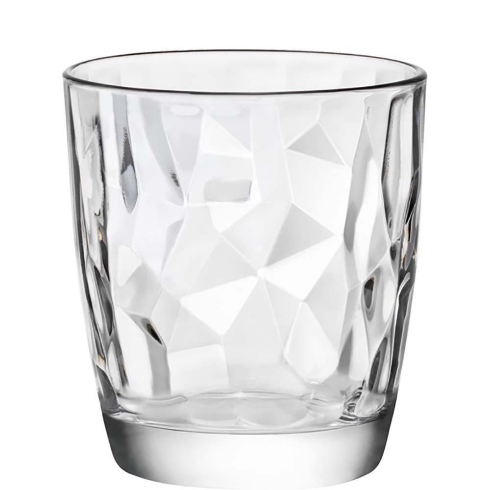 Bormioli Rocco Tumbler-Glas Diamond, Glas, Tumbler Trinkglas 390ml Glas transparent 6 Stück