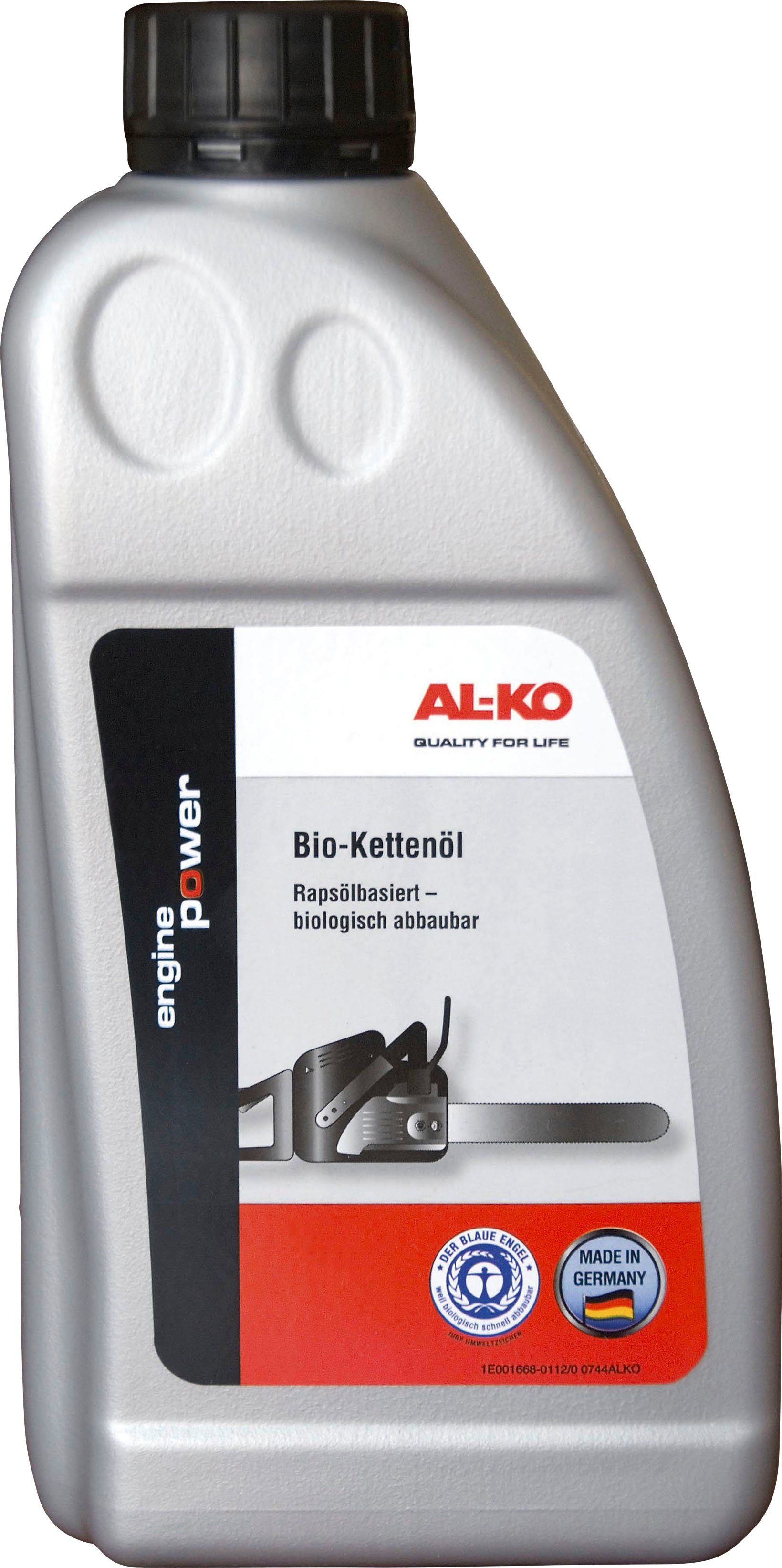 AL-KO Kettenöl Bio, 1000 ml, Kettenöl für Kettensägen, 1 l