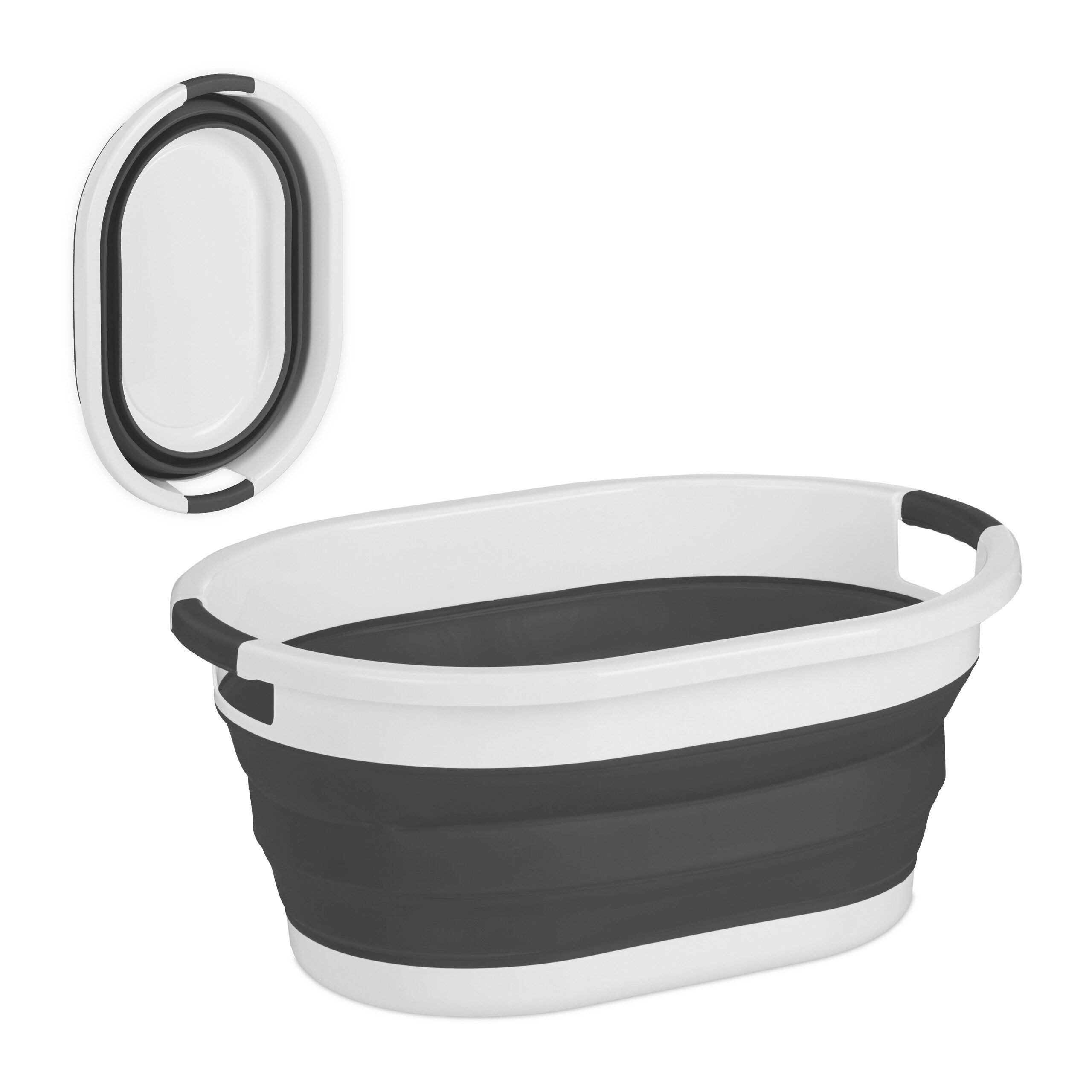 relaxdays Wäschekorb Faltbarer Wäschekorb 24 Liter, günstig online kaufen