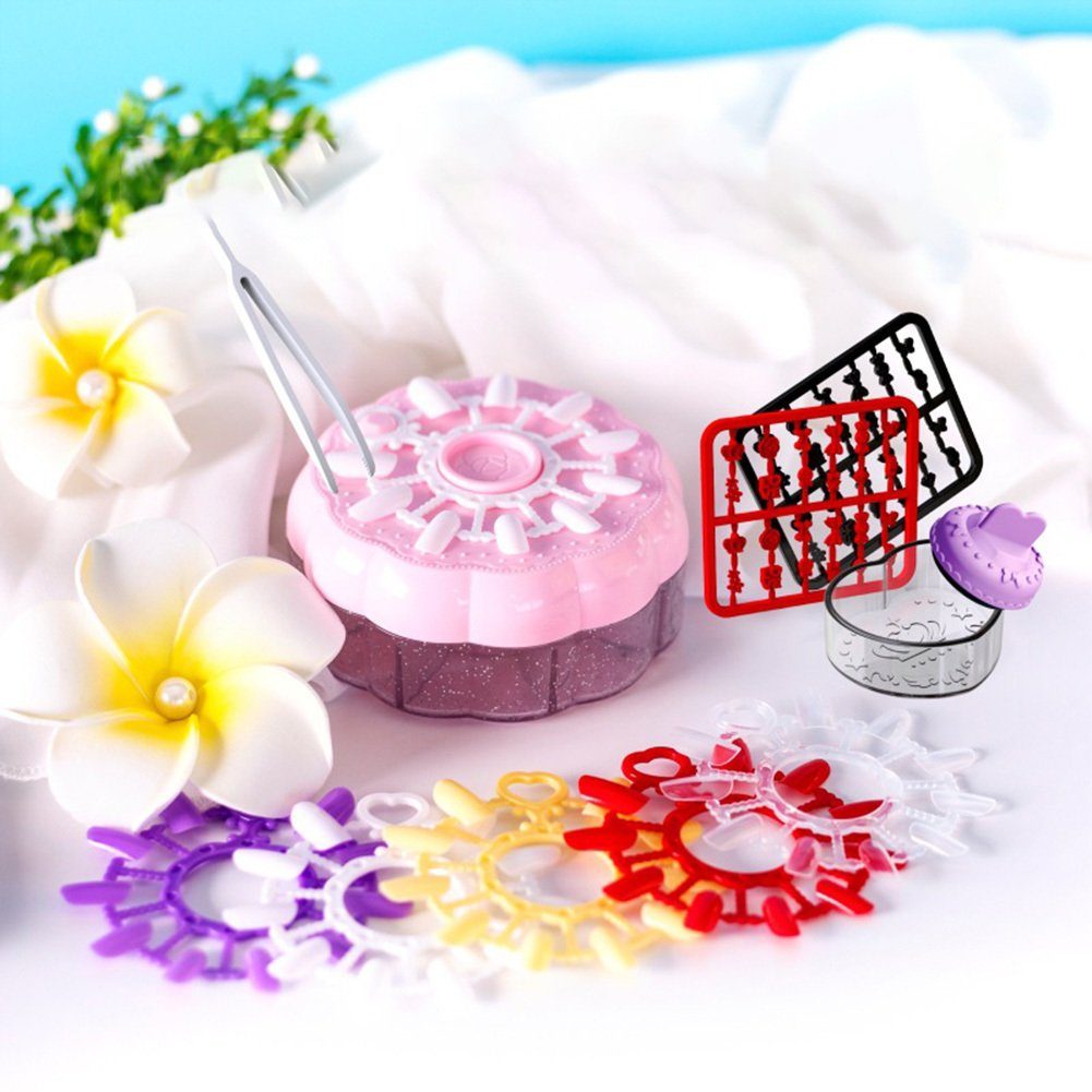Blusmart Nageldesign Zubehör 3D-Nagelaufkleber, Spielzeug Nail Für sweetheart Modische, Kinder, Aufkleber gourmet Cartoon