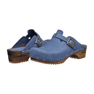 Sanita Wood-Kristel Open Clog Dove Blue Sandale