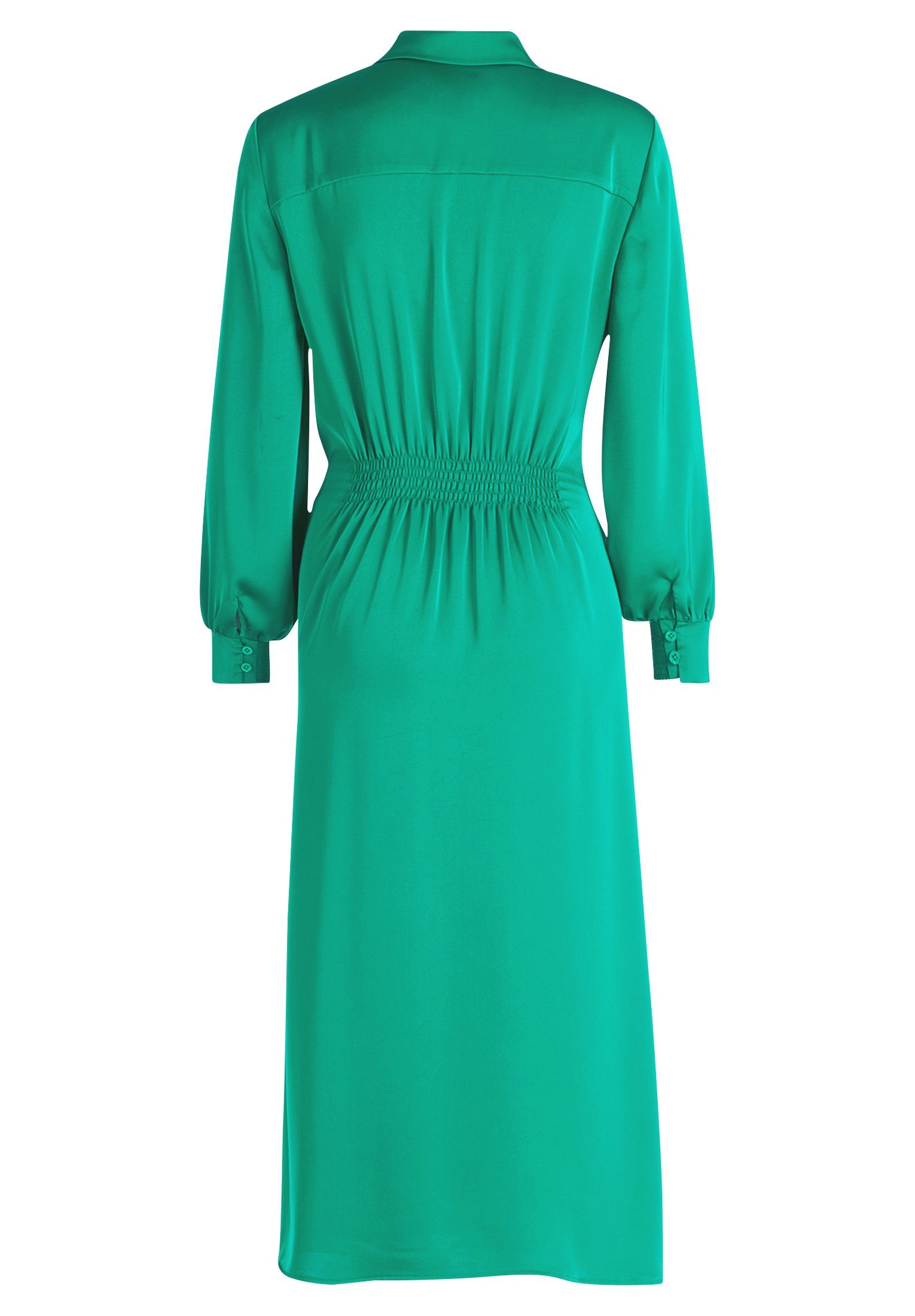 (1-tlg) mit Vera Irish Knöpfen Maxikleid Green Schlitz Mont