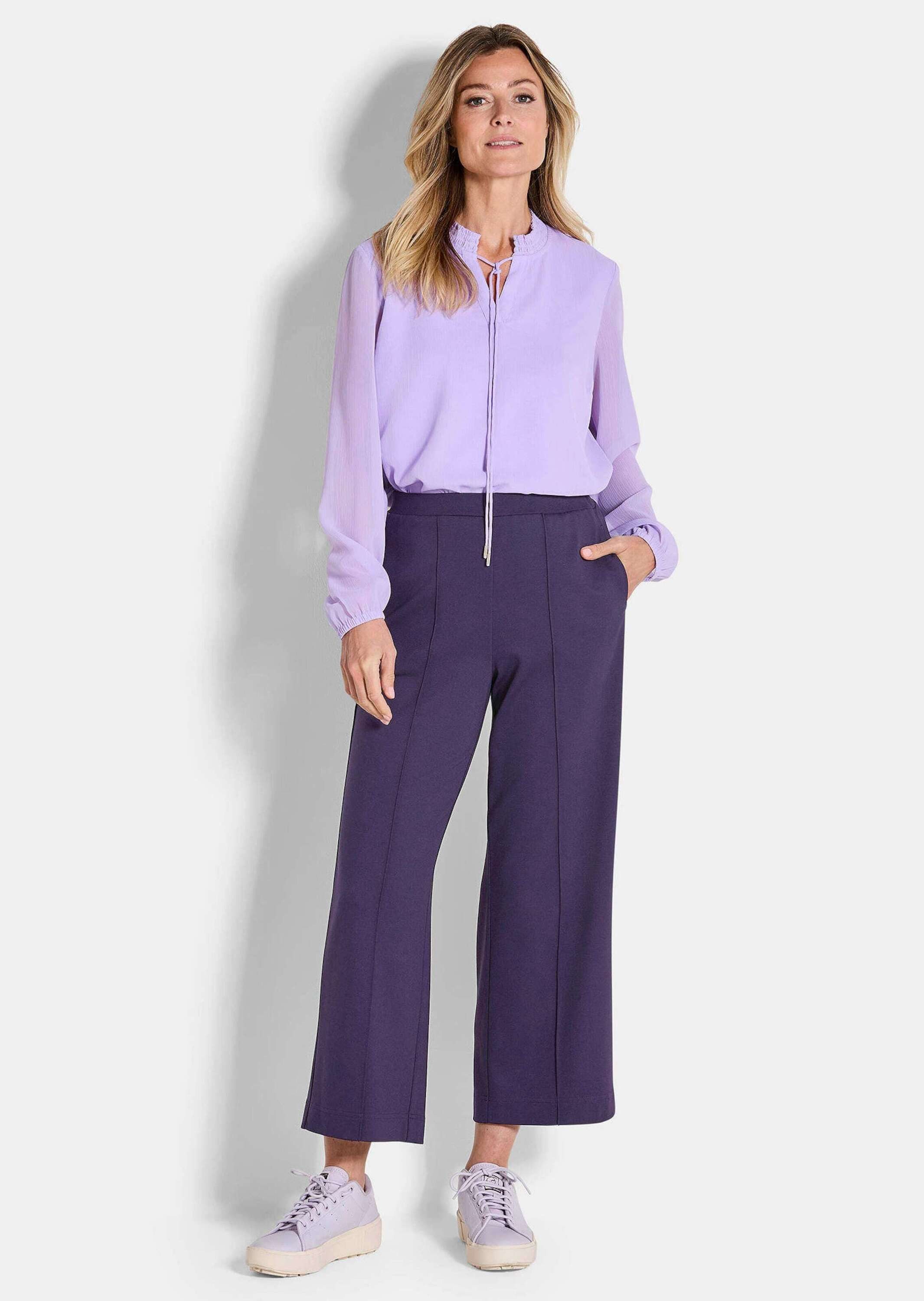 GOLDNER 7/8-Caprijeans Verkürzte Jersey-Hose VERA mit günstig online kaufen