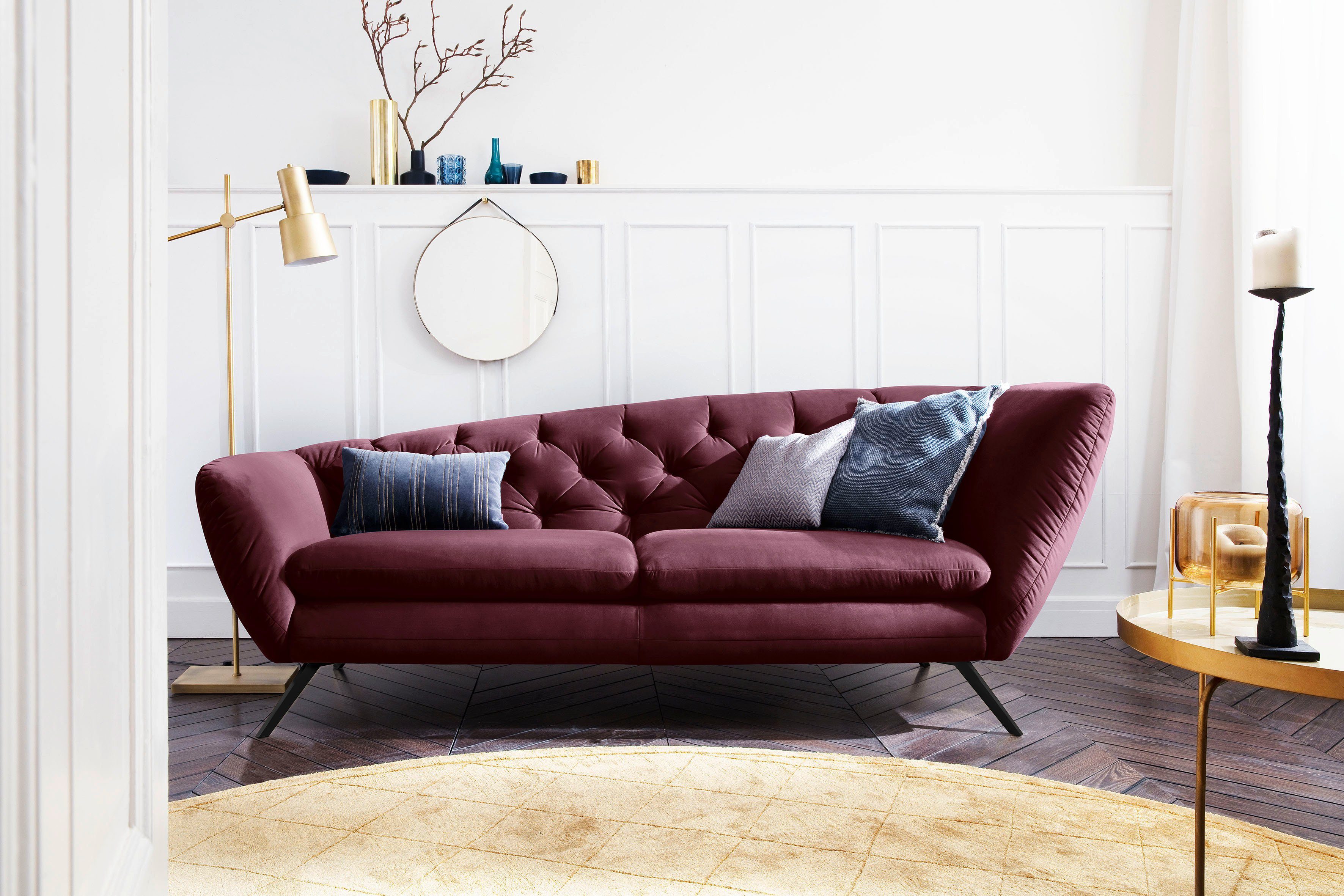 Home affaire Recamiere Beatrice, bequem und zeitlos elegant, Breite 223cm, Recamiere links oder rechts, passend zur "Beatrice"-Serie