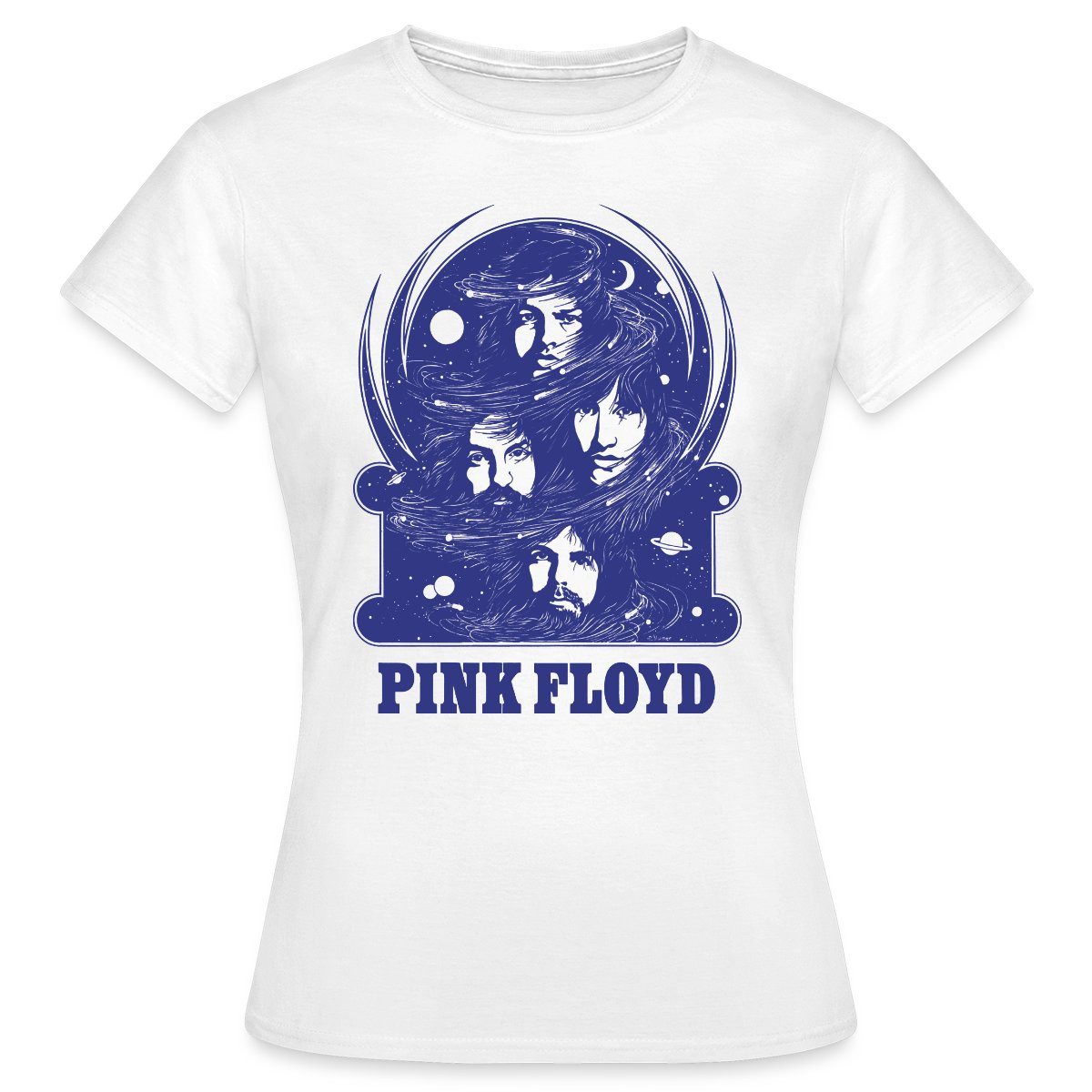Spreadshirt T-Shirt Pink Floyd Logo Und Band Frauen T-Shirt (1-tlg)