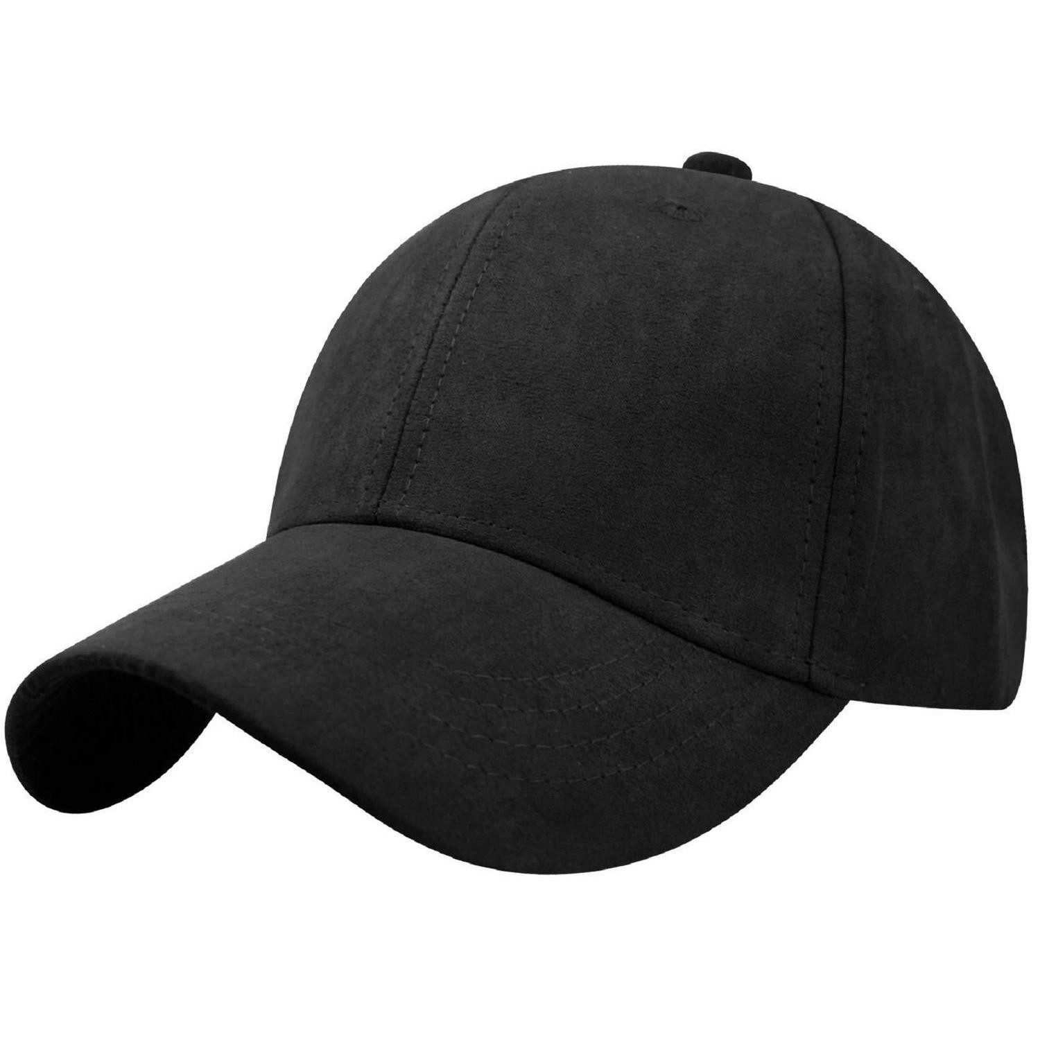 LuxusKollektion Baseball Cap Baseballkappe Herren Damen 6Panel Verstellbar Einheitsgröße Schwarz