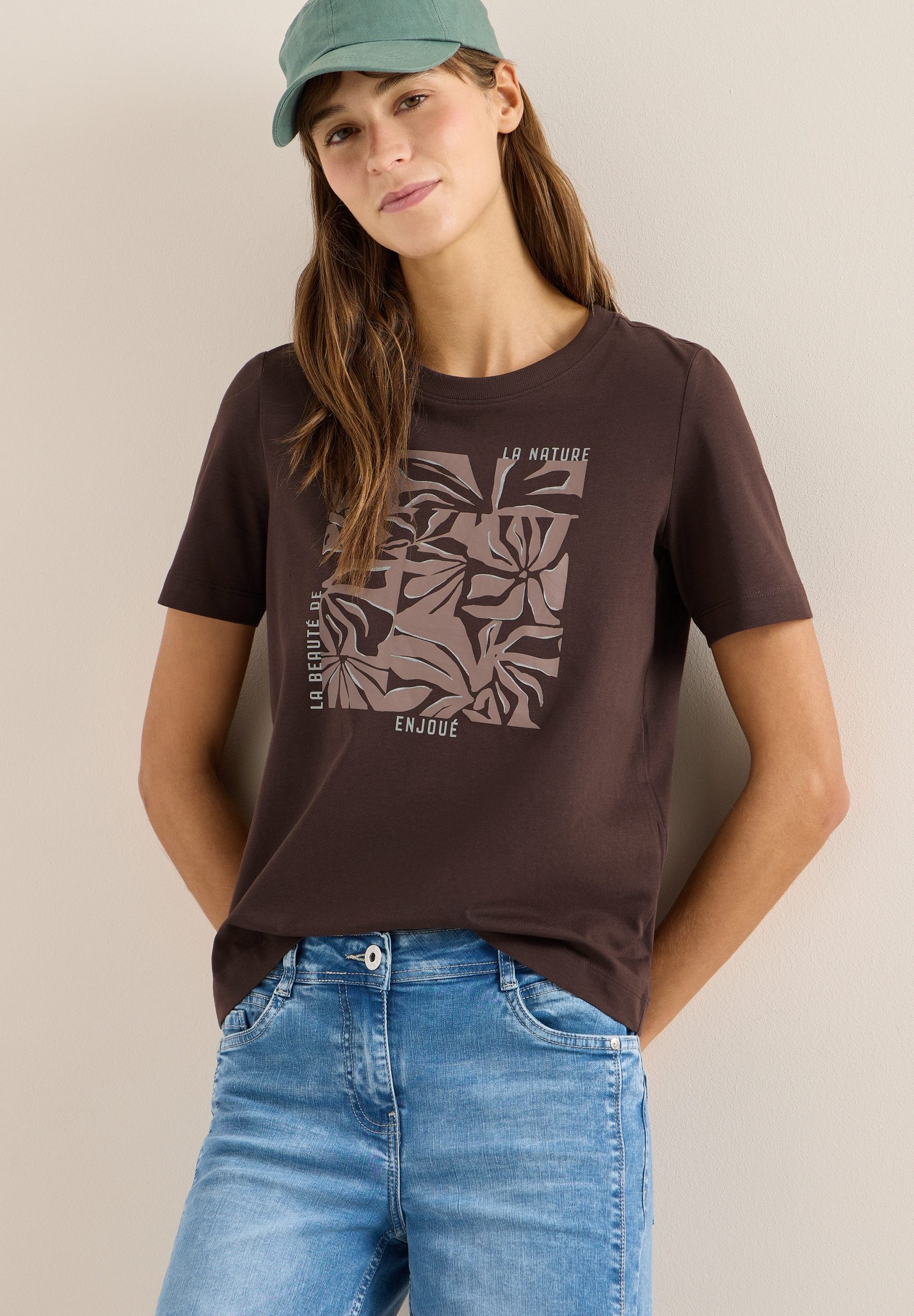 CECIL Kurzarmshirt TOS Flower FP Shirt günstig online kaufen