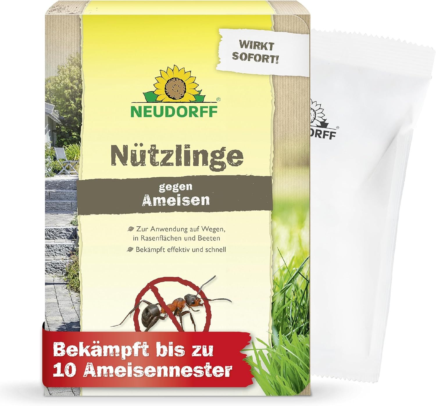 Neudorff Nematoden Nützlinge gegen Ameisen SF-Nematoden, Biologische Ameisenbekämpfung, frei von chemischen Insektiziden