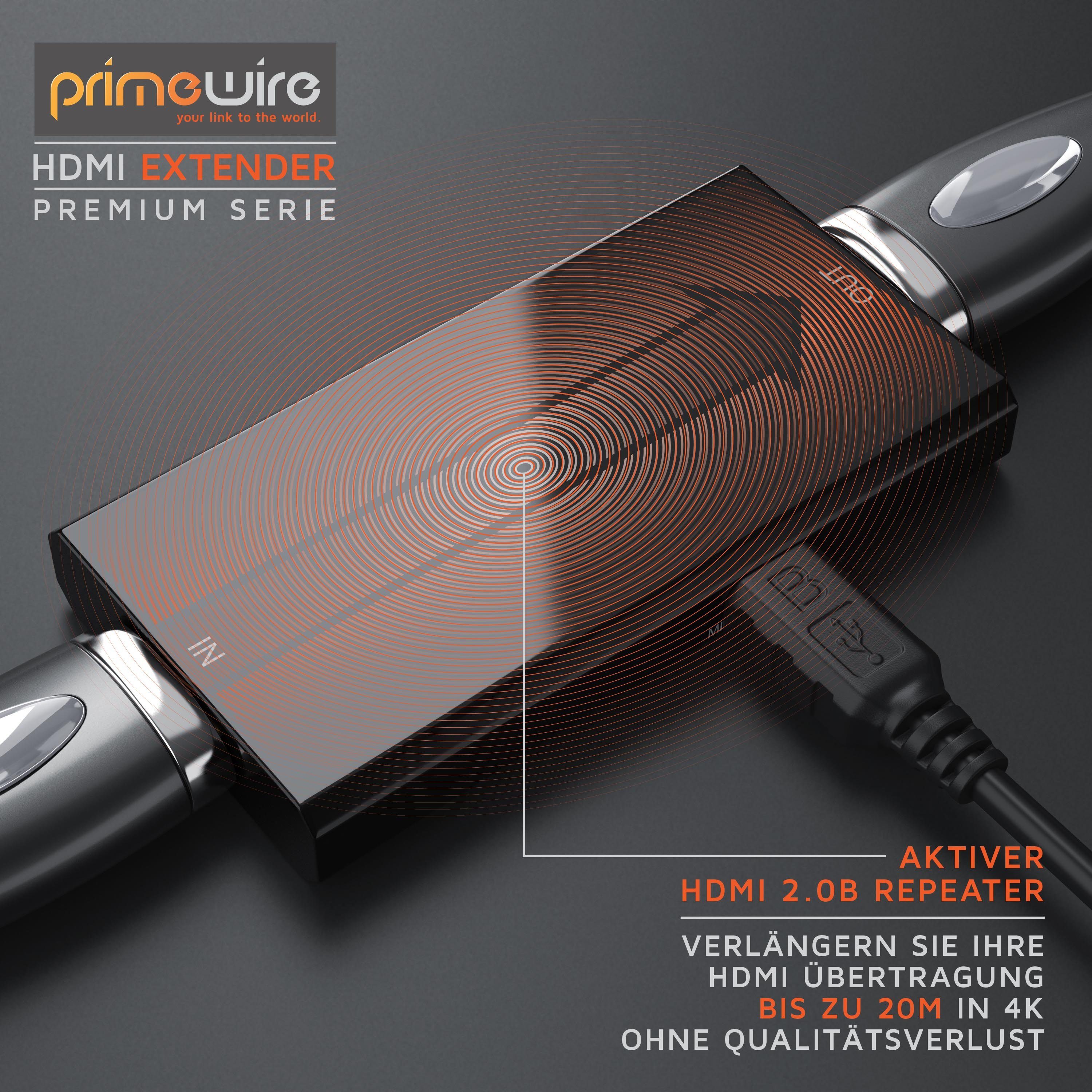 Primewire HDMI-Adapter HDMI zu HDMI Buchse, UHD 2160p 60Hz Repeater, Extender, Verstärker