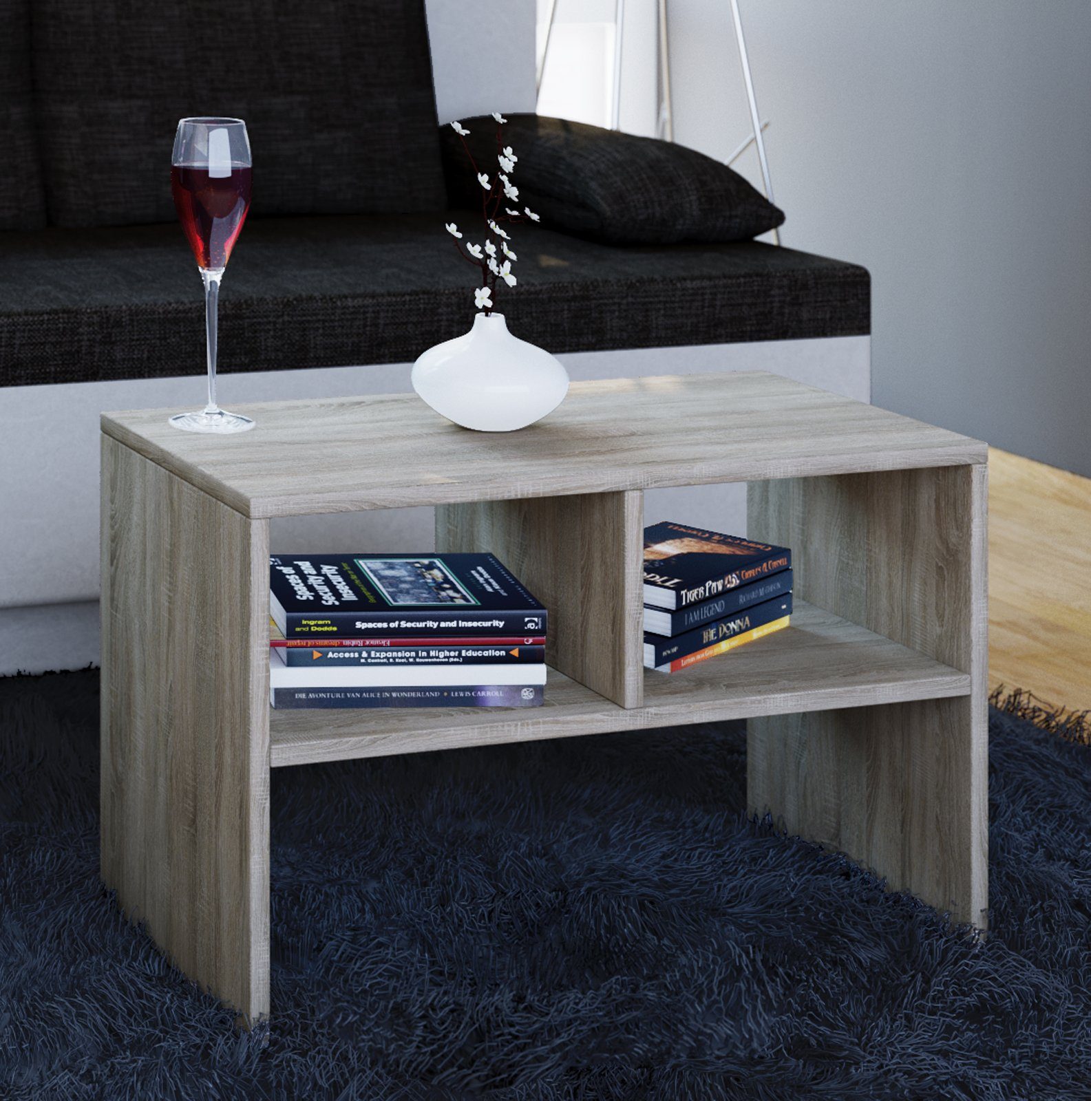 VCM Couchtisch Holz Beistelltisch Couchtisch Sofatisch Nachto S, Pflegeleicht