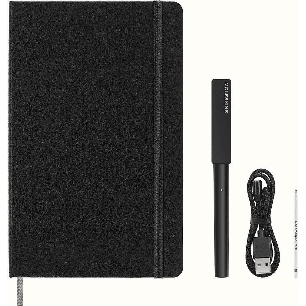MOLESKINE Notizblock Smart Writing Set Smart-Pen+ 3 Digitalisierungsstift mit Notizbuch