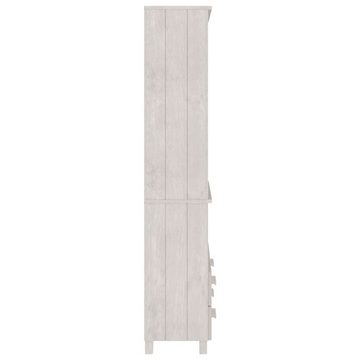 möbelando Regal Trier, B/H/T 85 x 180 x 35 cm, aus Kiefer in Weiß mit 2 Schubladen und 4 Fächern