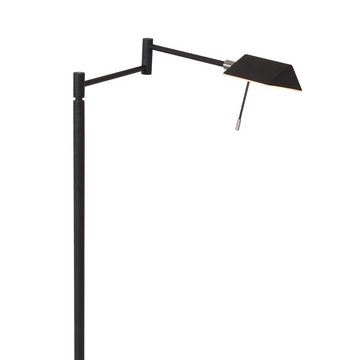 Steinhauer LIGHTING LED Leselampe, Stehleuchte Spotleuchte Wohnzimmerlampe LED schwarz dimmbar schwenkbar