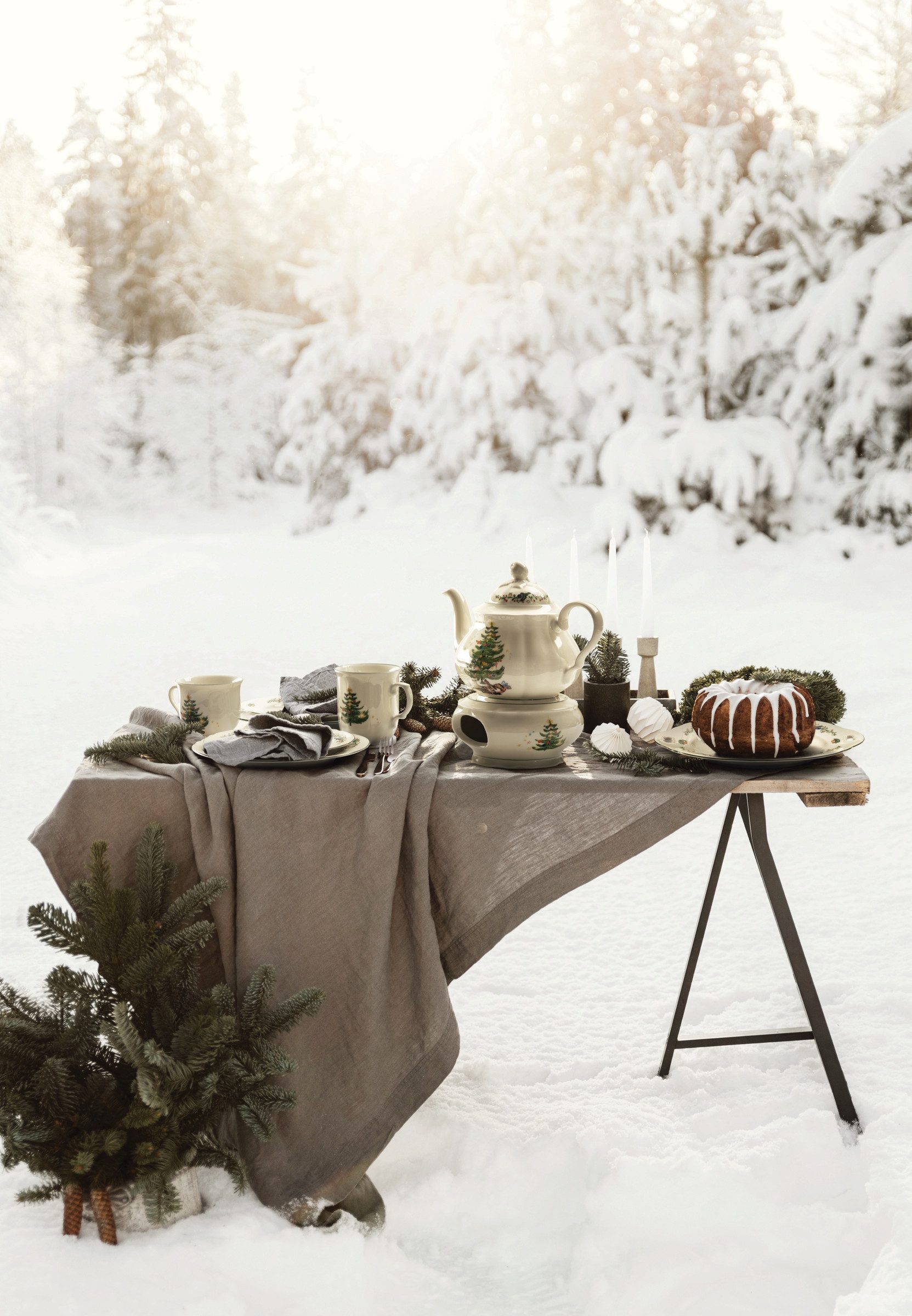 Seltmann Weiden Dessertschale Marieluise Weihnachten, rund 15 cm, Porzellan, (1-tlg), Schale mit weihnachtlichem Dekor – Bild 5 von 5