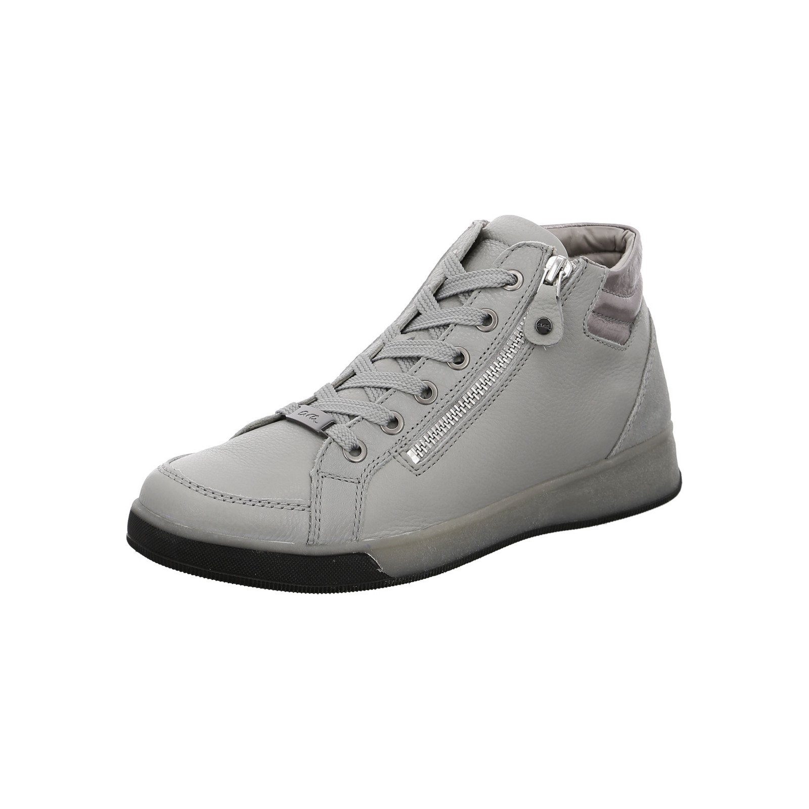 Ara Rom - Damen Schuhe Sneaker Sneaker Glattleder grau