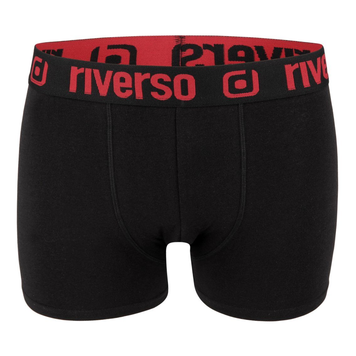 riverso Boxershorts Retroshorts (Vorteilspack, Farbmix 6-St) 4 RIVJONNY Stretch Herren (RVS1BCX6PK4M) Boxer Basic mit Unterhosen