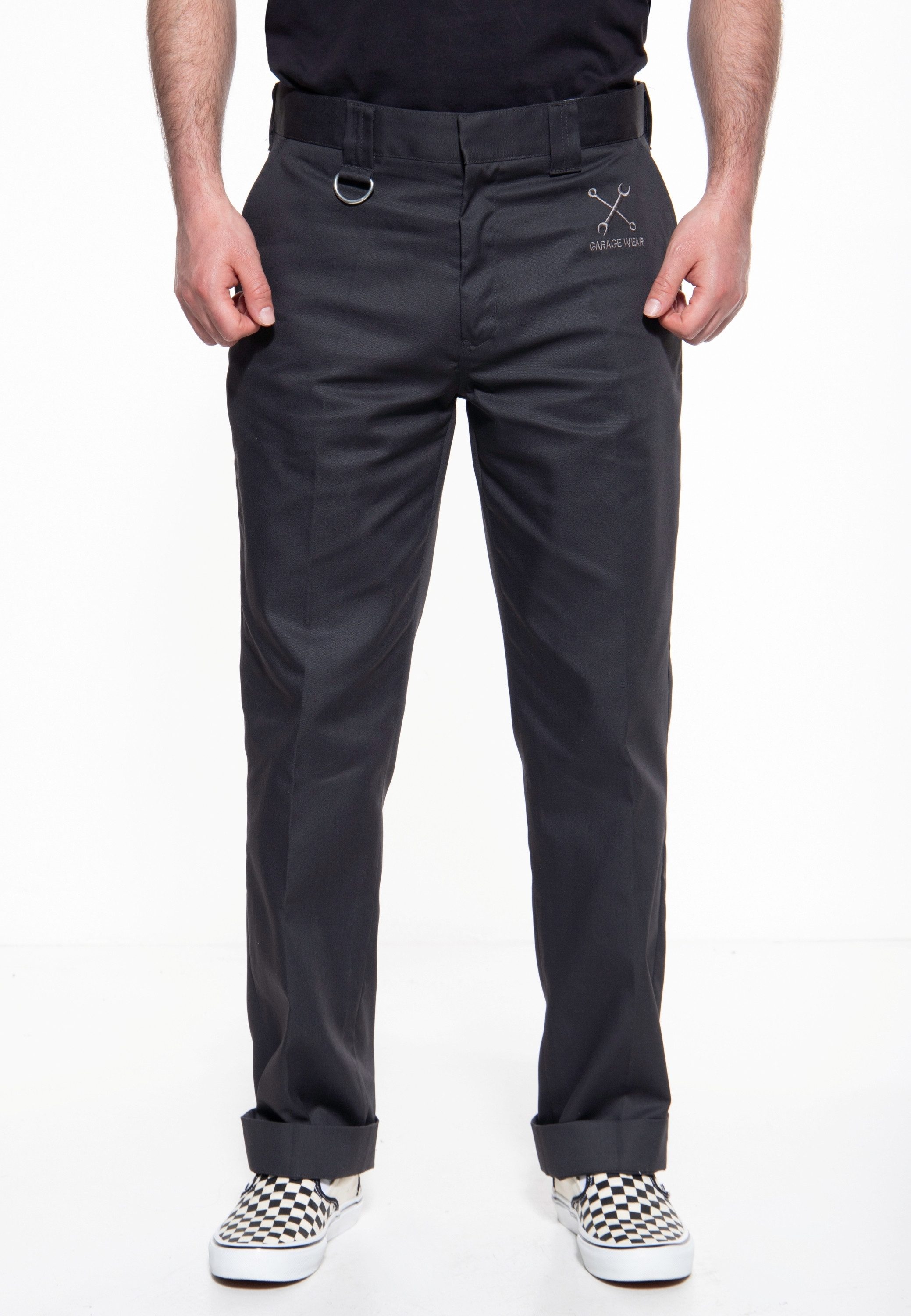 KingKerosin Chinohose mit Bundfalte günstig online kaufen