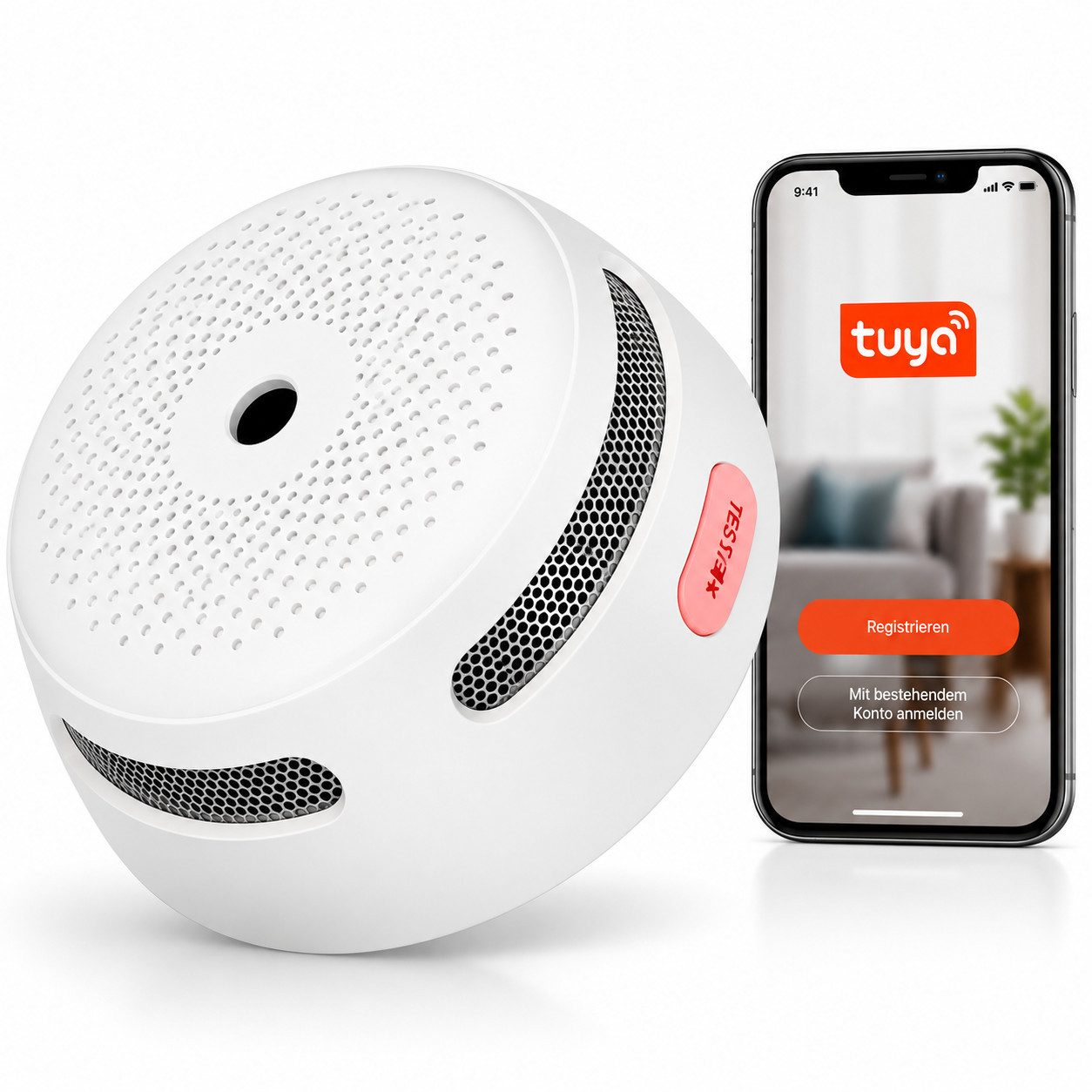 X-SENSE XS01-WT WiFi Rauchmelder Rauchwarnmelder Brandmelder Feuermelder Rauchmelder (WLAN Smart Feueralarm Sicherheitsmelder Brandmelder Haus Wohnung)