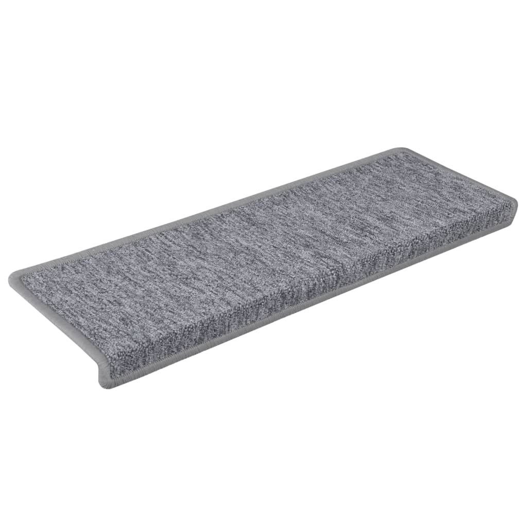 Stufenmatte Stufenmatten 15 Stk. 65x21x4 cm Hellgrau Rechteckiger Rand
