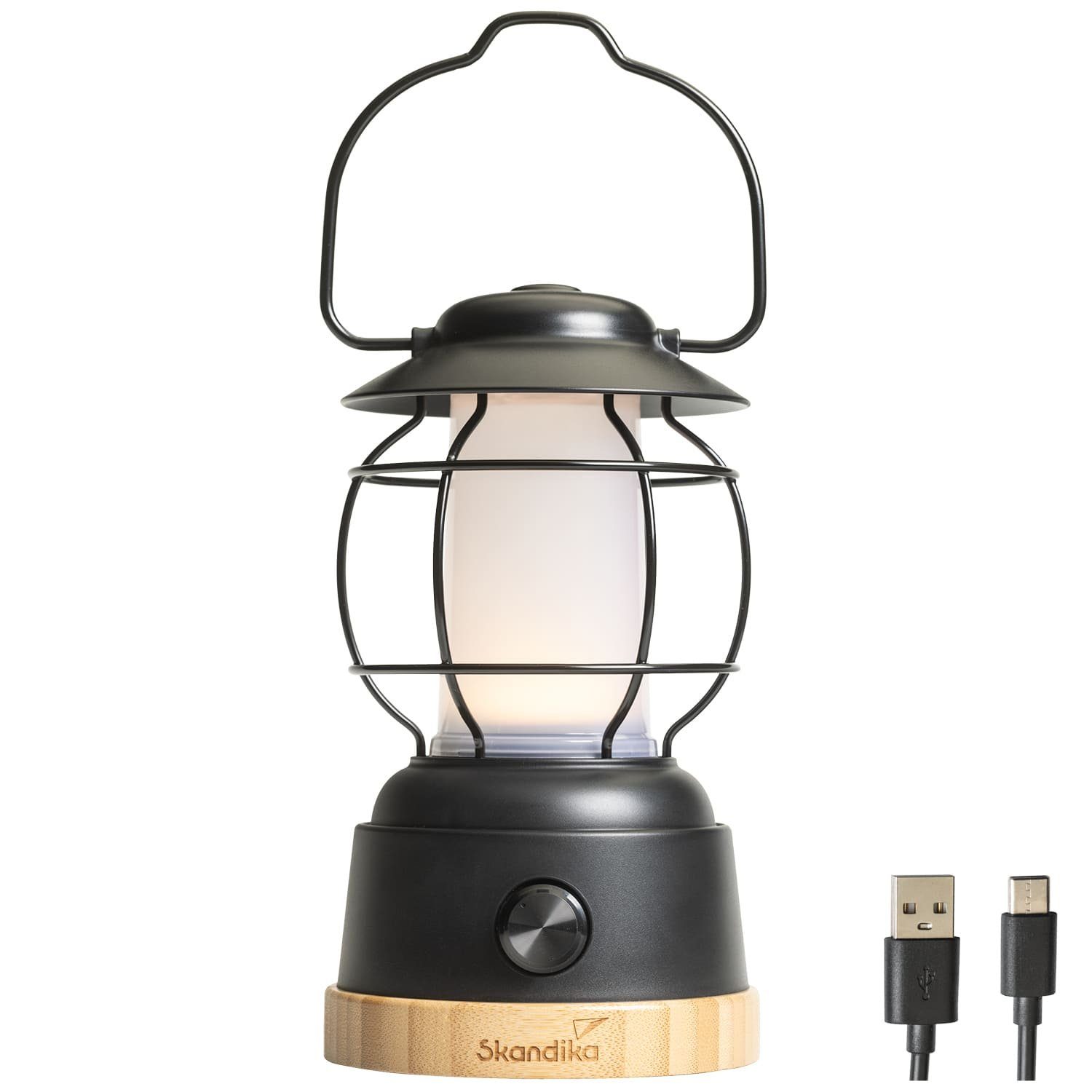 Skandika LED Gartenleuchte, stufenlos dimmbar, USB, günstig online kaufen