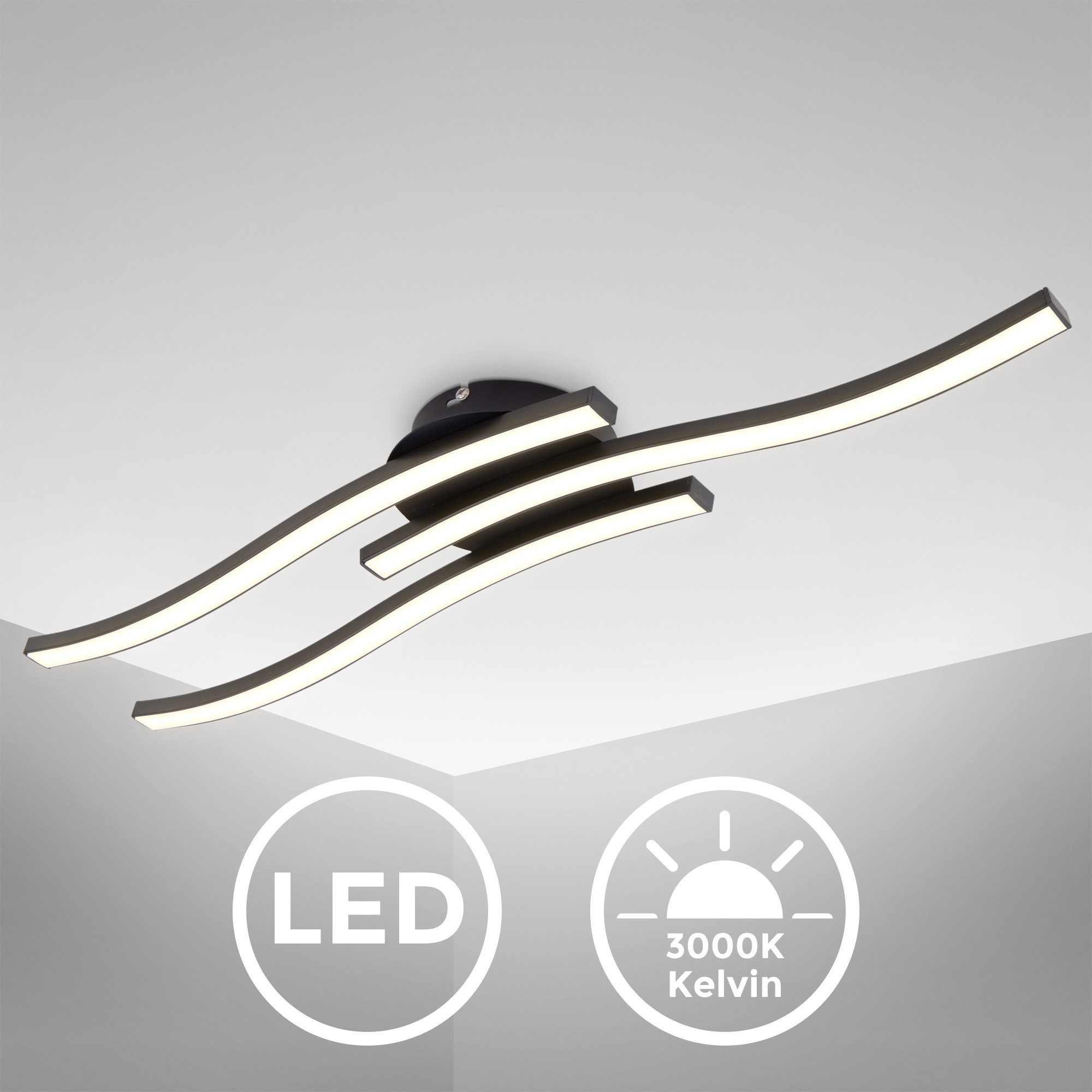 B.K.Licht Deckenleuchte BKL1412-VAR, LED fest integriert, günstig online kaufen