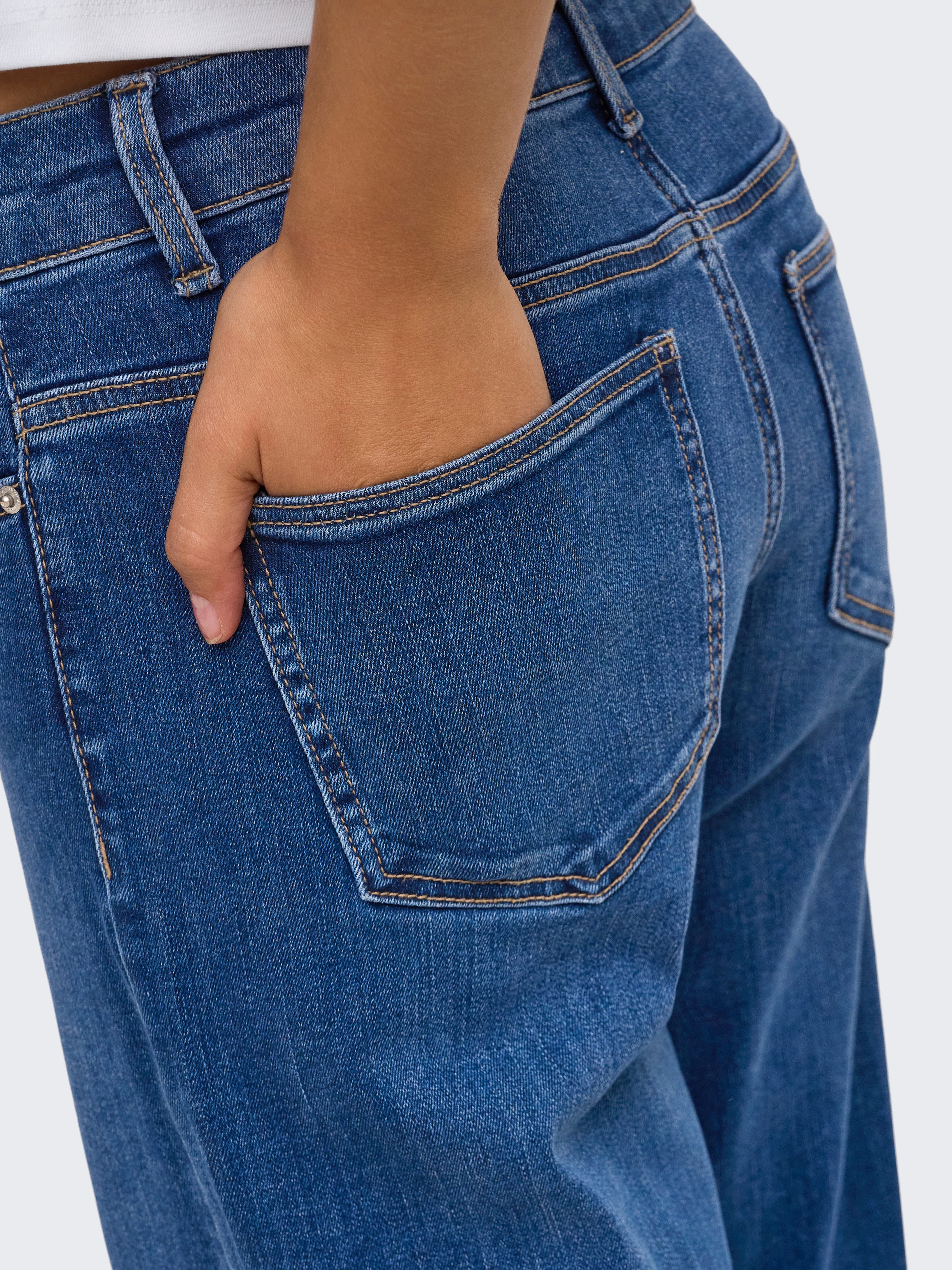 ONLY Weite Jeans ONLLILO REG WIDE DNM PIM BF Baumwollmischung, wide fit – Bild 3 von 5