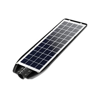 LUXULA LED Solarleuchte Solar-Straßenleuchte mit PIR Sensor, 10W PV, 1200lm, 6500K, IP54, LED fest integriert, Tageslichtweiß, kaltweiß, steuerbar mit Fernbedienung