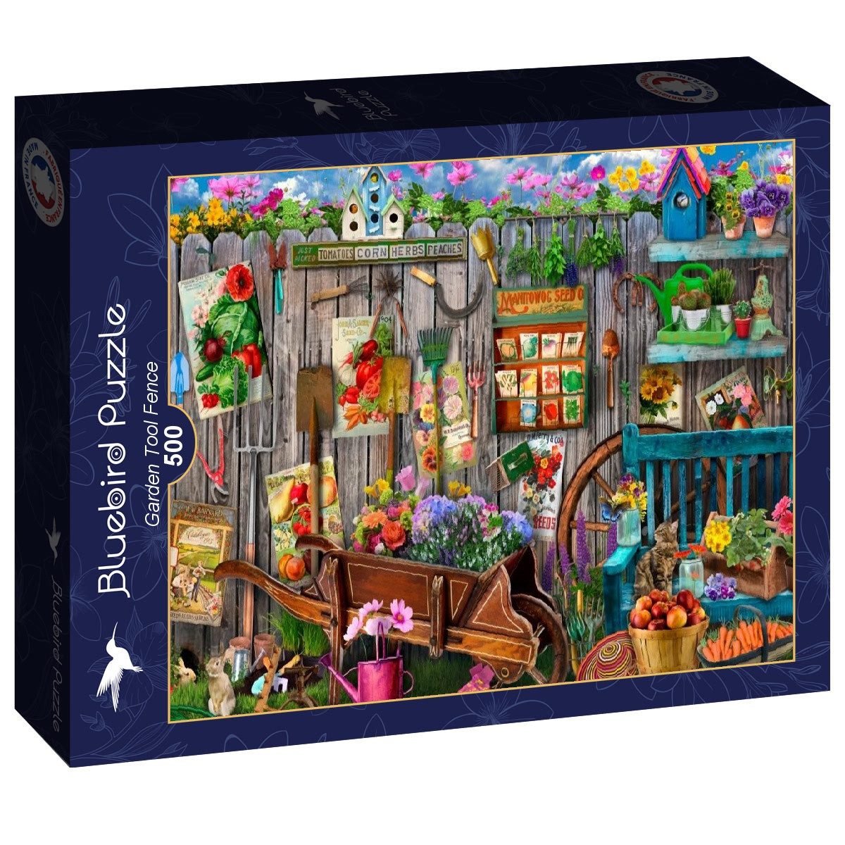 Bluebird Puzzle Puzzle Gartengerätezaun, Puzzleteile