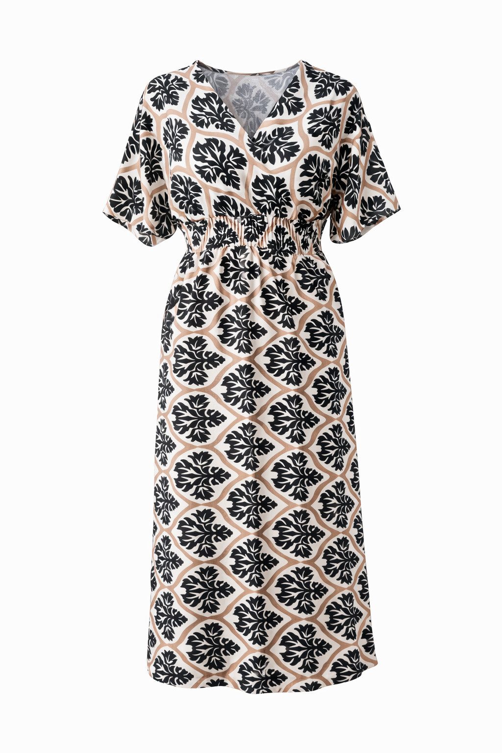 ITALY VIBES Sommerkleid - luftiges Maxikleid mit All over Print für Damen - ITALY VIBES ONE SIZE - passend für Größen L-XXL