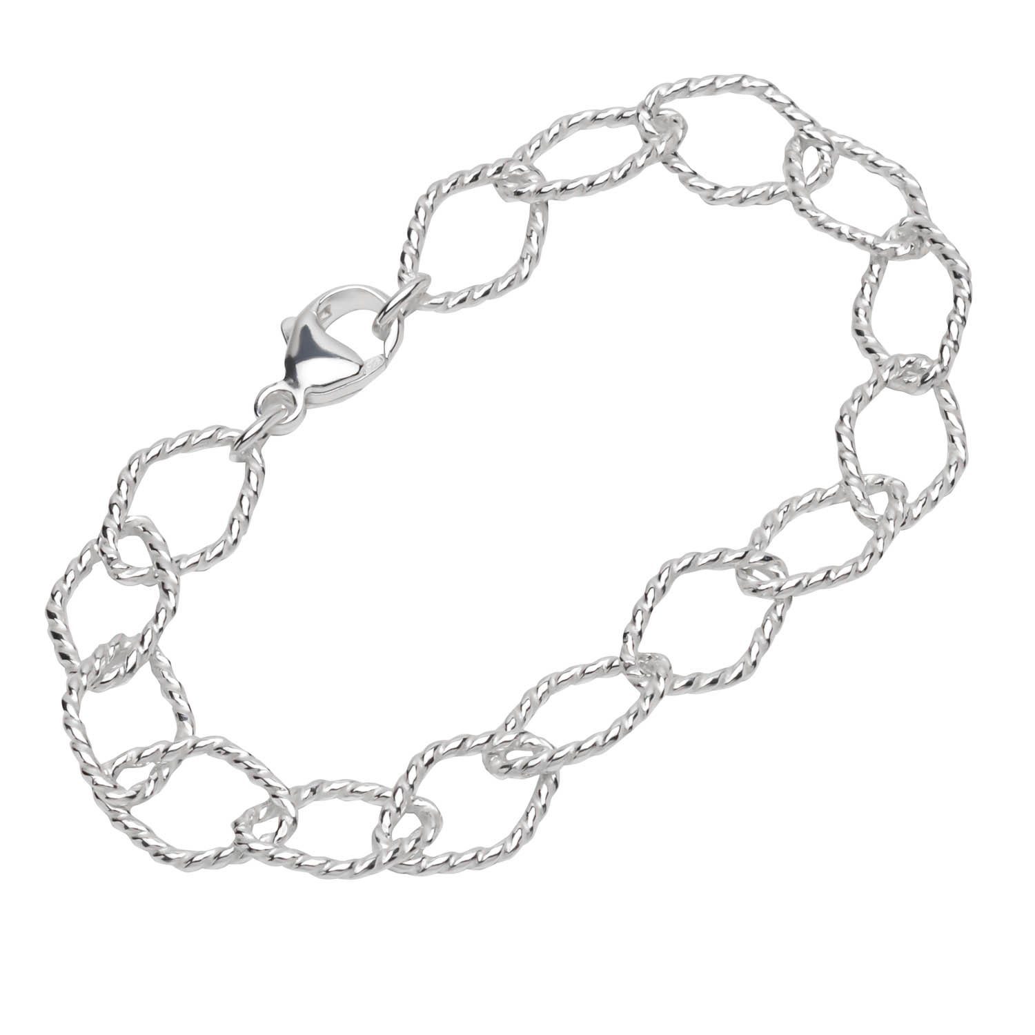 Silberarmband Armband 925 Sterling Silber 19cm Ankerkette Damen