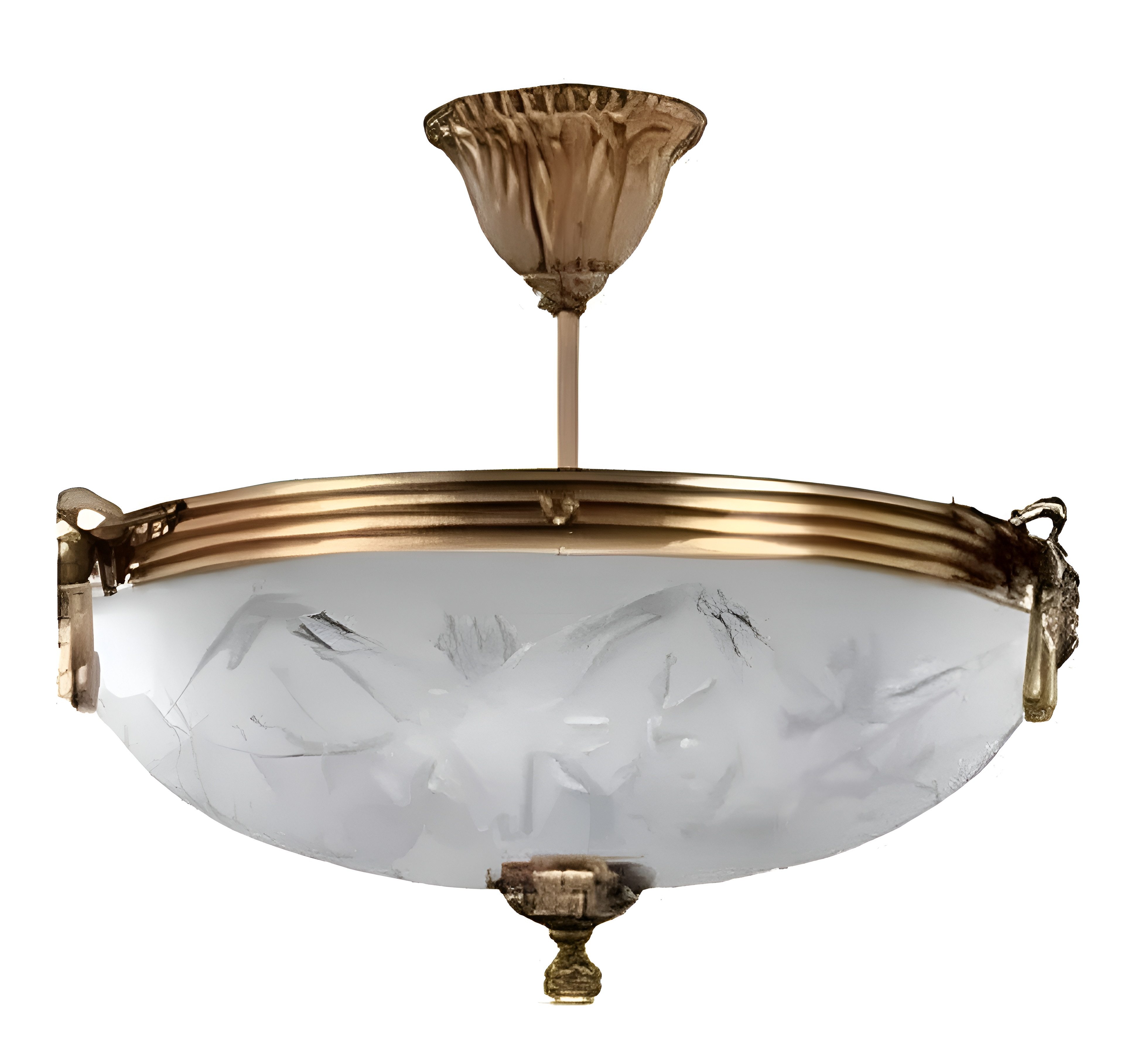 Xlmoebel Hängeleuchte Glas Pendelleuchte in Gold und Grau mit eleganter Gestaltung, Hergestellt in Europa