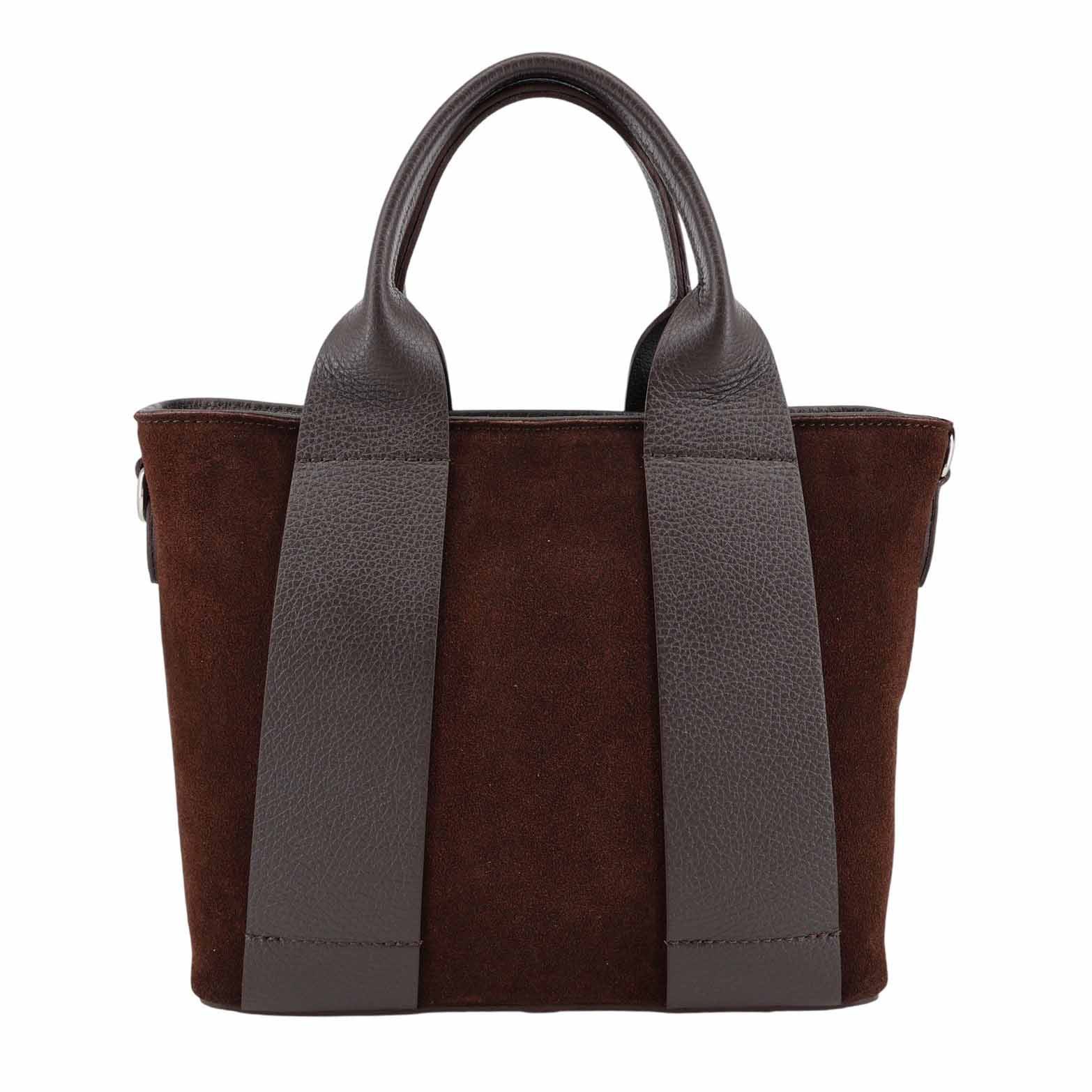 ITALYSHOP24 Schultertasche Made in Italy Damen Wildleder Tasche Shopper Han günstig online kaufen