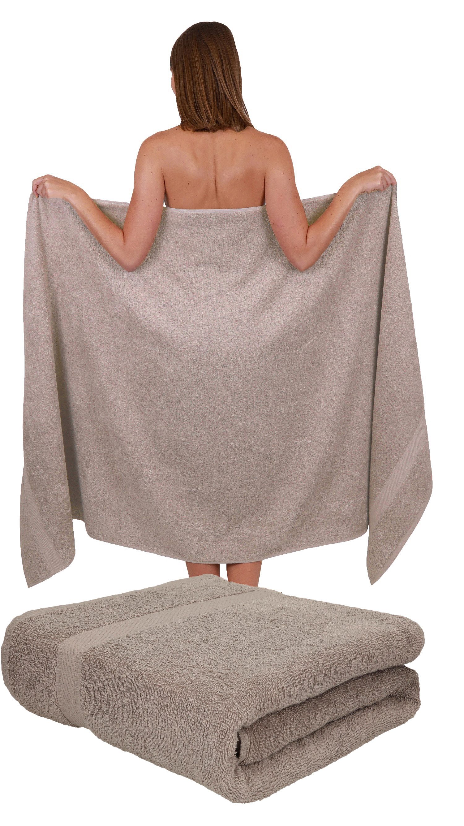 Betz Badetuch 2 Stück Badetücher PALERMO Größe 100 x 200 cm, 100% Baumwolle günstig online kaufen