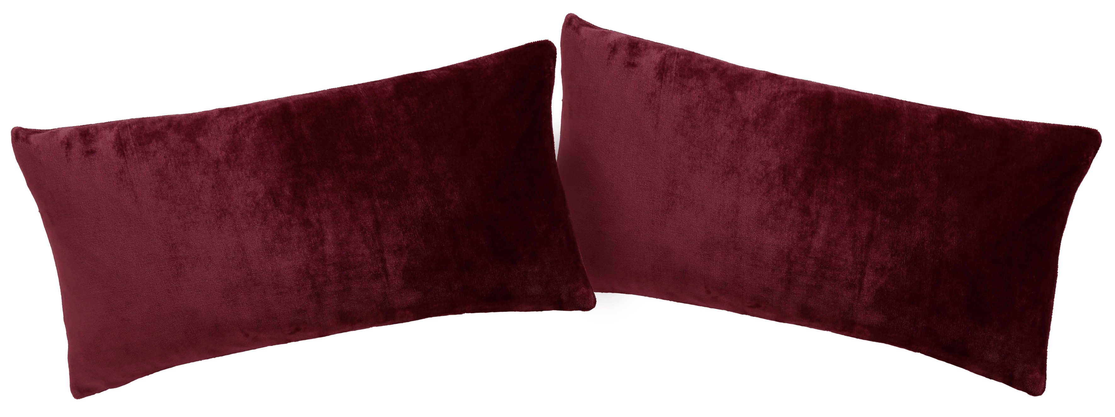 my home Подушкиbezug Desner3, (2 Stück), Подушкиhülle mit Reißverschluss, Cashmere-Touch, kuschelig & weich