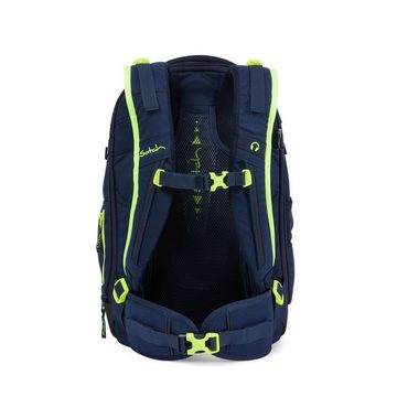 Satch Schulrucksack Match (3tlg., inkl. Schlamperbox und Sporttasche), erweiterbar