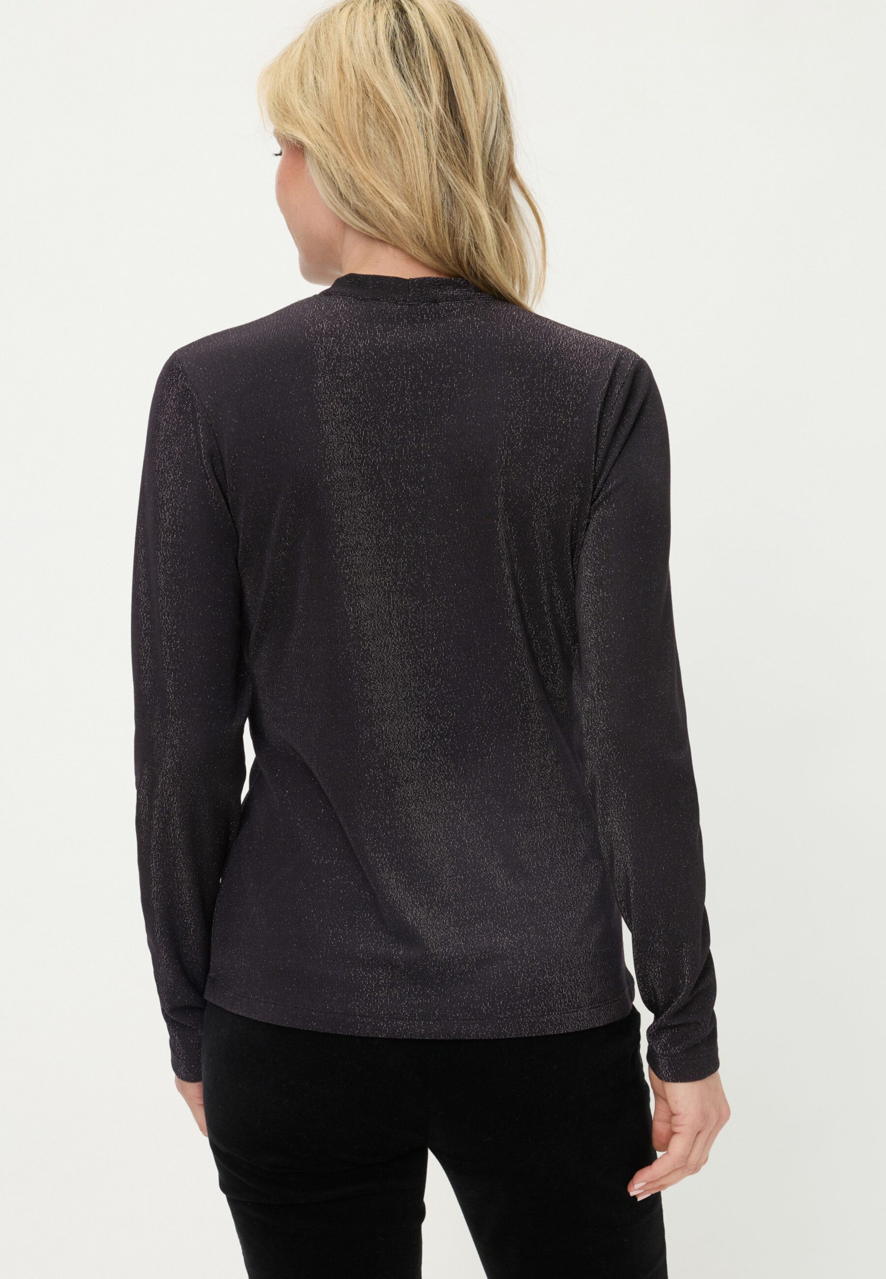 Olsen Longsleeve mit Wickelausschnitt