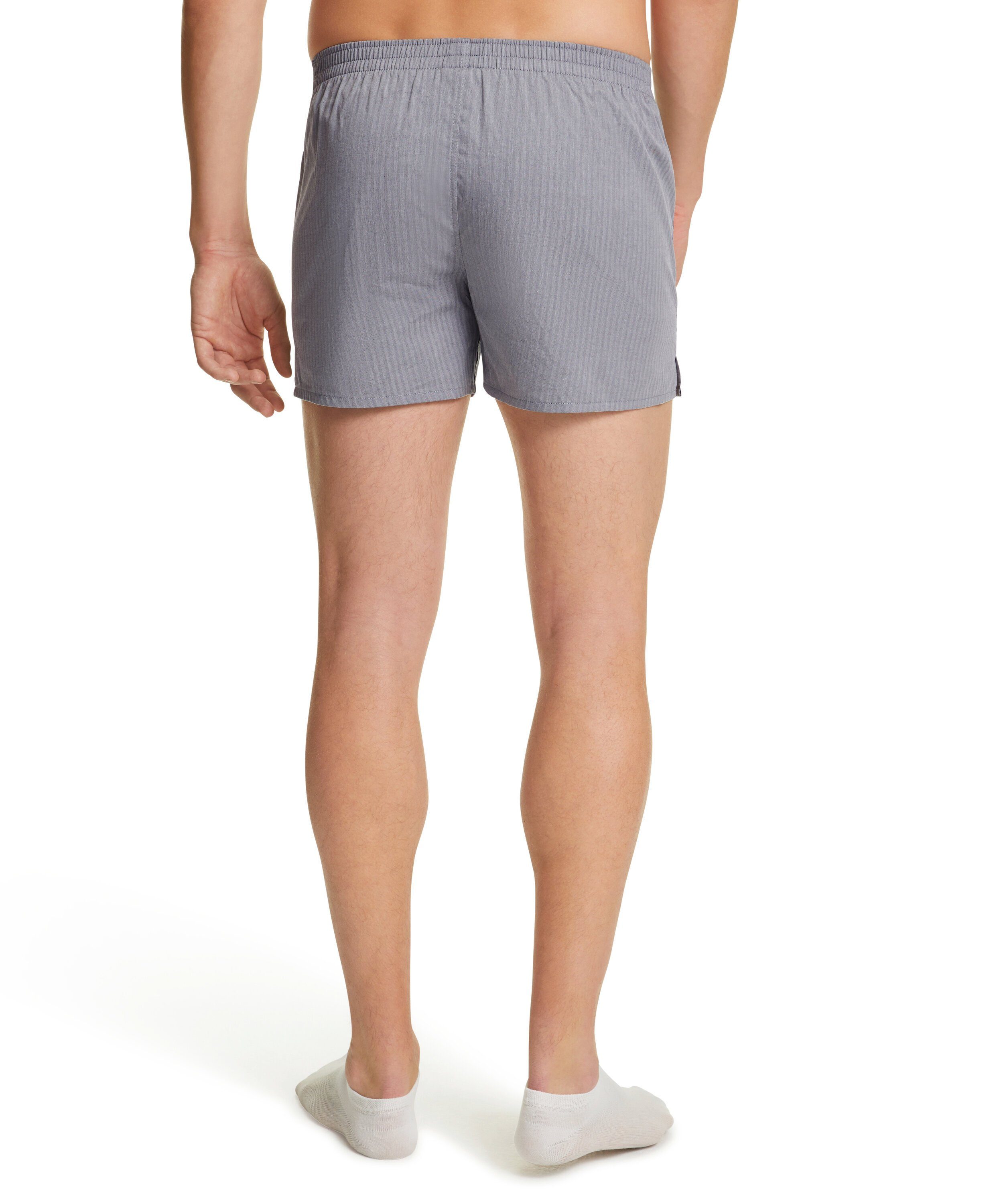 FALKE Boxershorts (1-St) Feinster Twill black/white (3220) aus Baumwolle