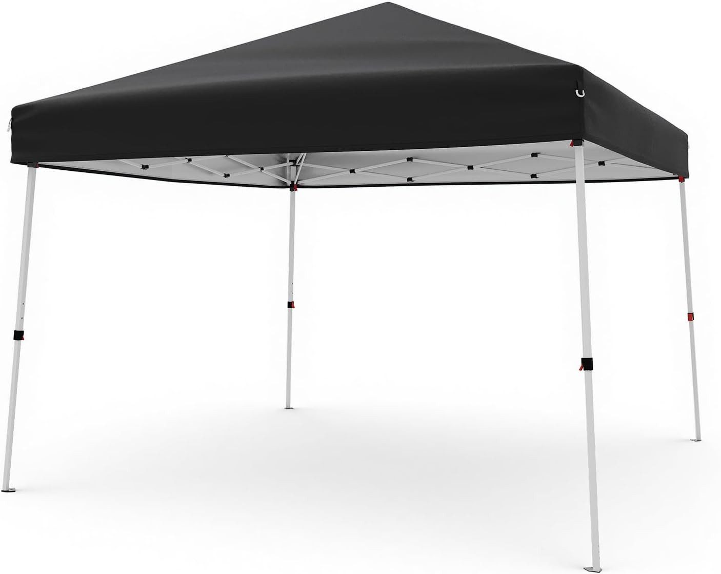 GarveeMore Faltpavillon 3x3m,Pop-up-Pavillon mit schrägen Beinen und Tragetasche, tragbarer Pavillon für Terrasse, Garten und Strand