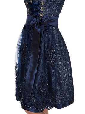 MarJo Trachtenkleid Midi Dirndl 2tlg. 65cm JULE deep ocen blue