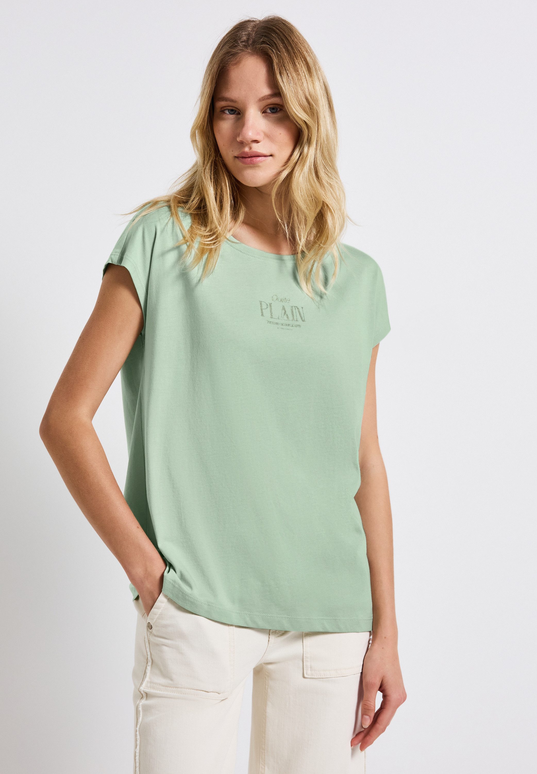 STREET ONE T-Shirt im soften Baumwoll-Mix günstig online kaufen