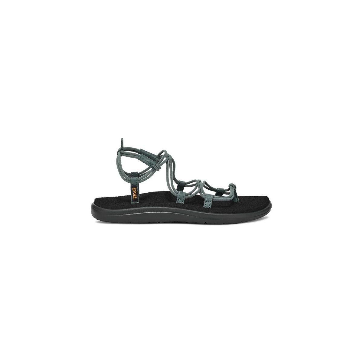 Teva Voya Infinity Womens Outdoorsandale Elegante Sandalen mit Lederdetails, elastischer Schnürung für Komfort