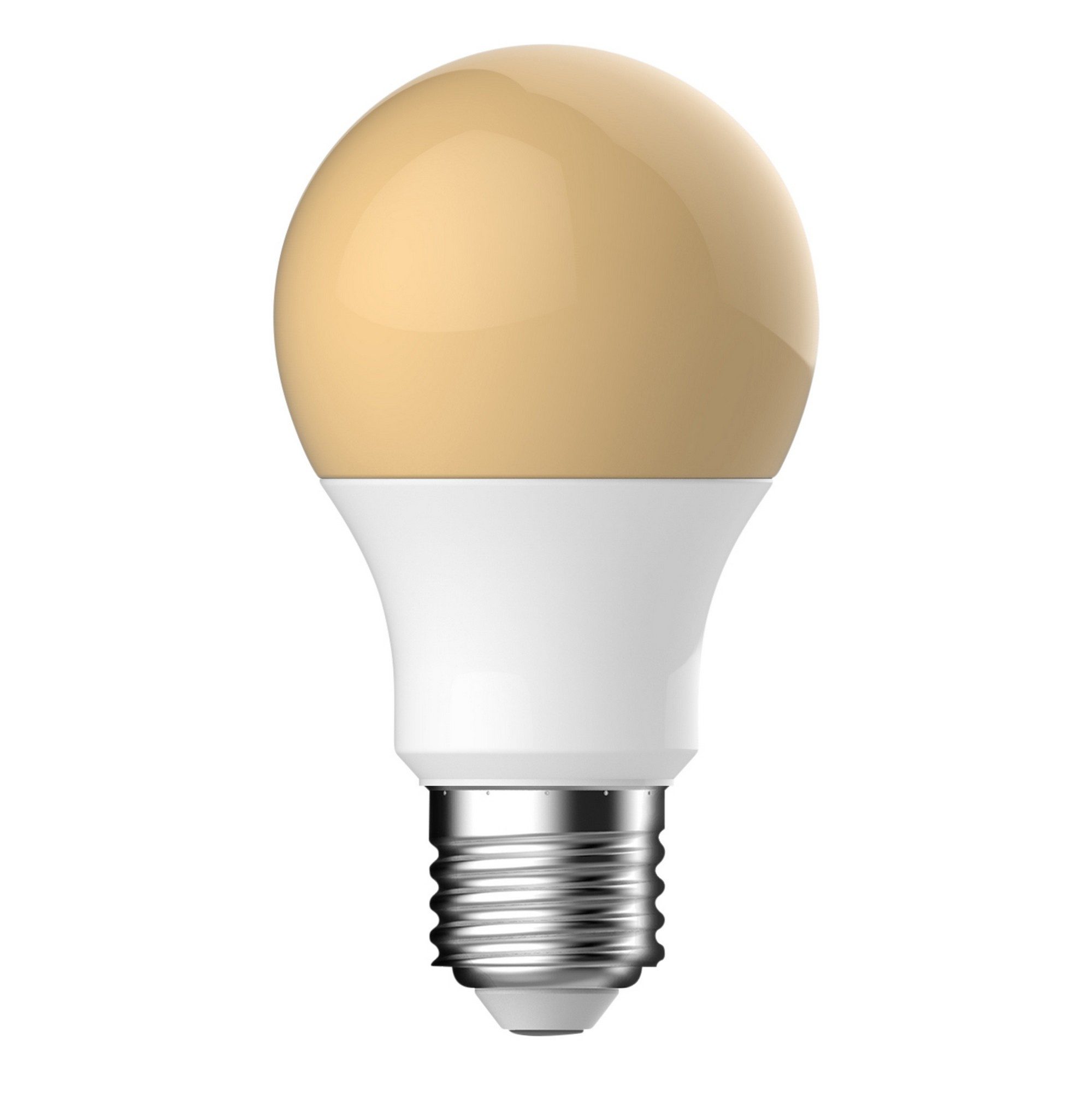 Nordlux LED-Leuchtmittel Lampe E27 A60 Flame 2400K 396Lm Leuchte, Glasfarbe Gelb, E27, warmweiss, 2400K