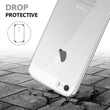 Cadorabo Handyhülle Apple iPhone 5 / 5S / SE 2016 Apple iPhone 5 / 5S / SE 2016, Flexible Case Handy Schutzhülle - Hülle - Back Cover 360° Grad