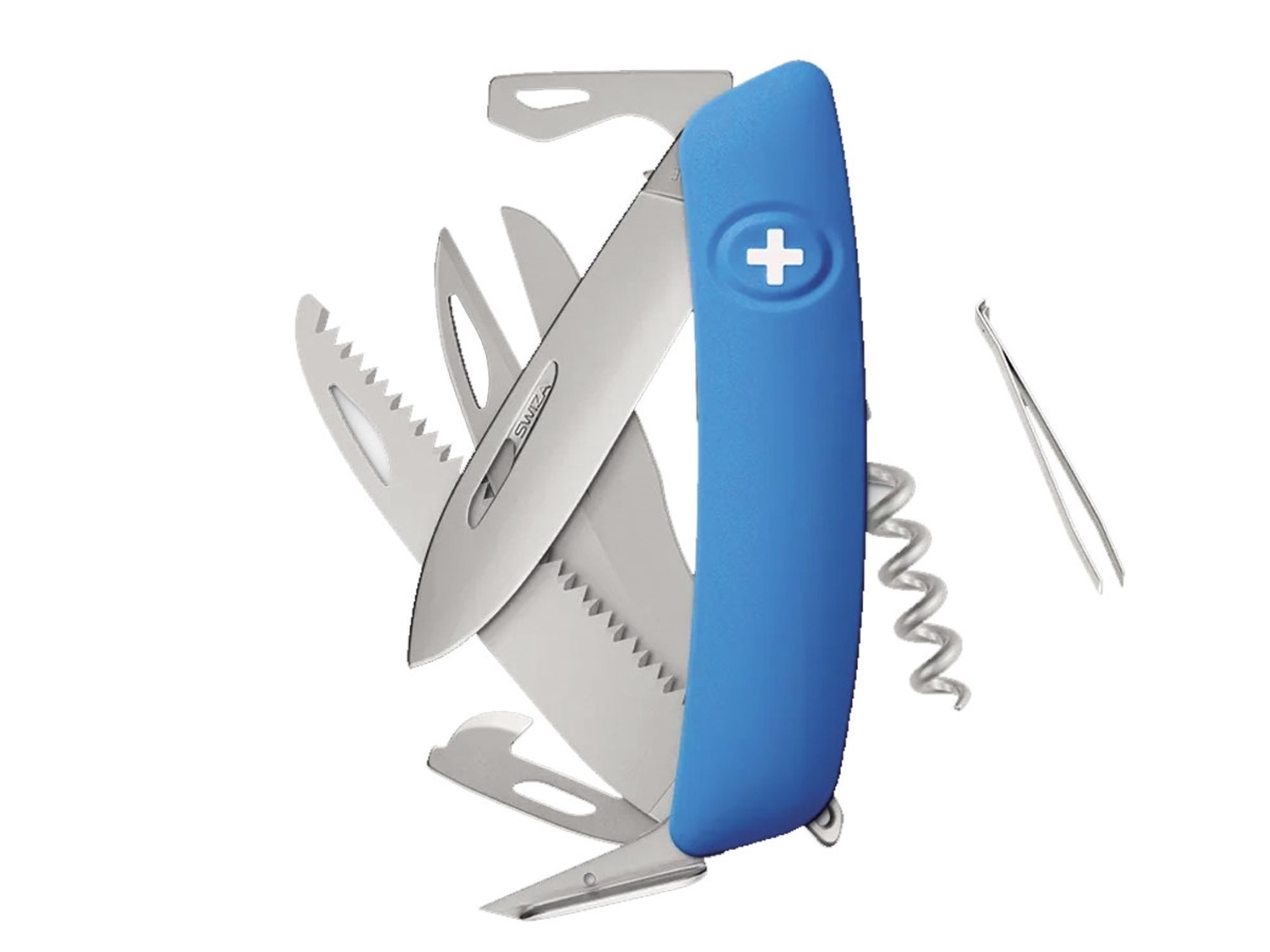 SWIZA Taschenmesser Swiza D09R AM Säge & Schere Blau KNR.0136.1030